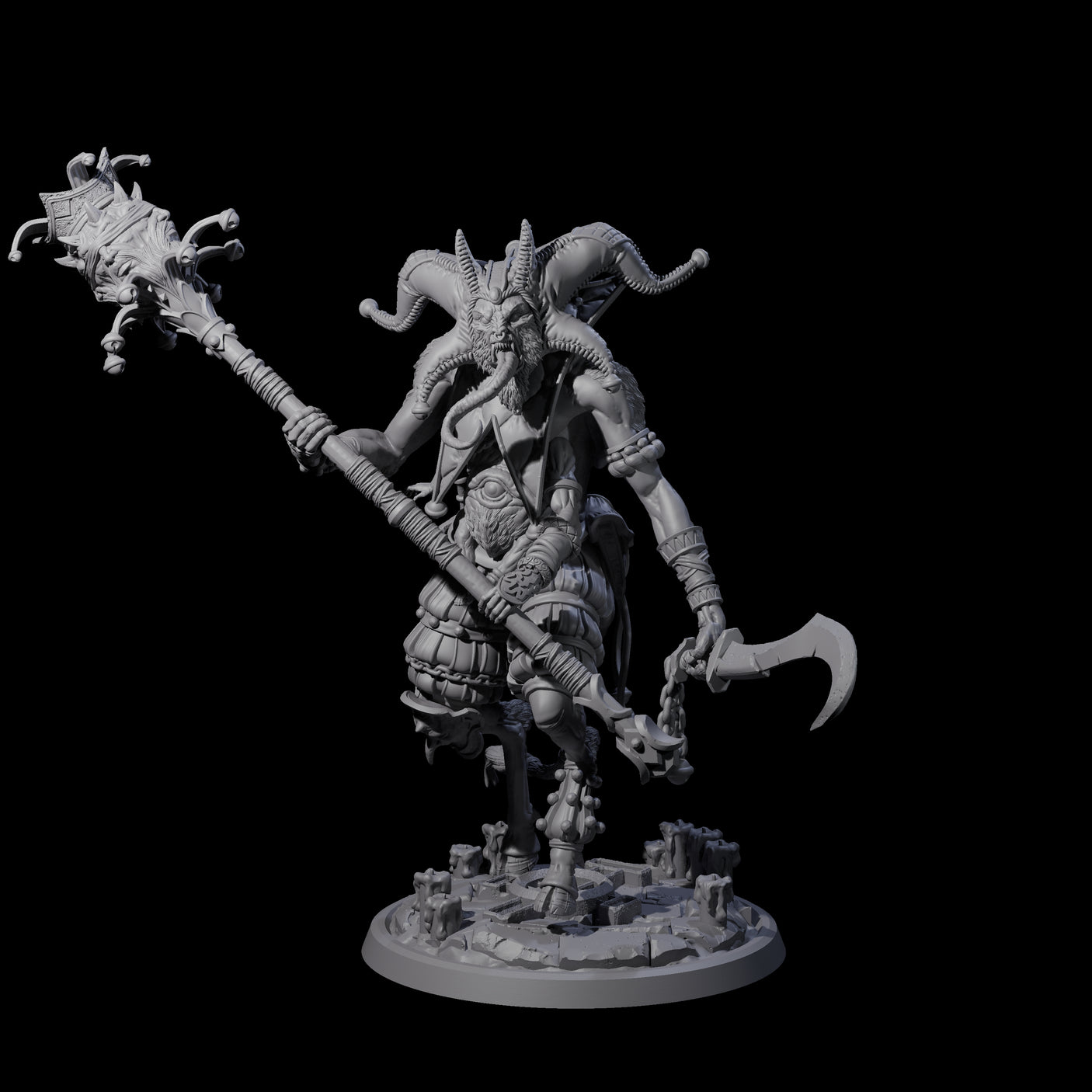 Prancing Jester Goristro Brute D Miniature for Dungeons and Dragons, Pathfinder or other TTRPGs