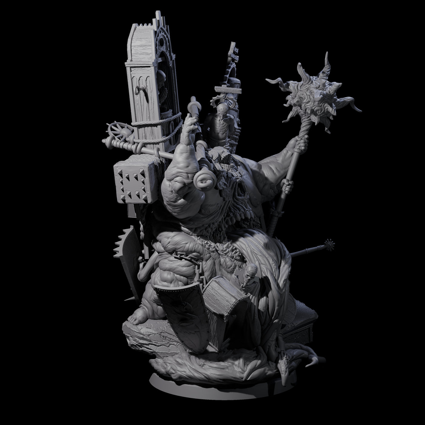 Preaching Corpse Collector Bishop Miniature for Dungeons and Dragons, Pathfinder or other TTRPGs