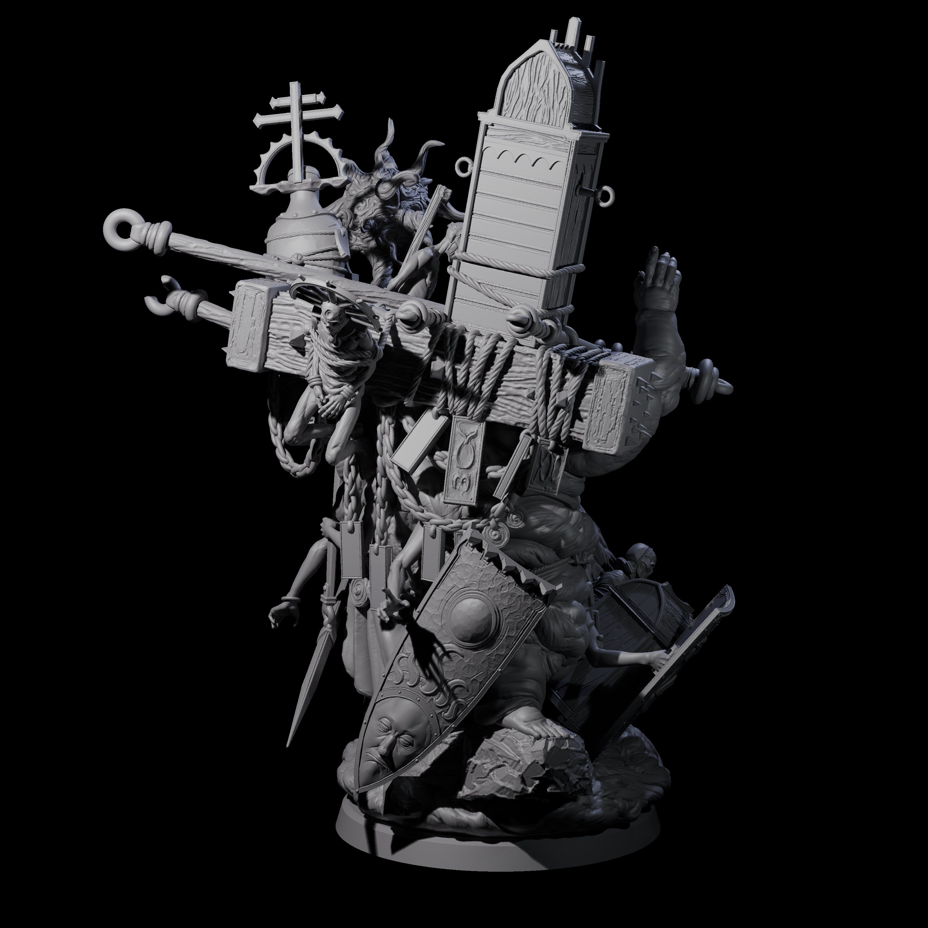 Preaching Corpse Collector Bishop Miniature for Dungeons and Dragons, Pathfinder or other TTRPGs