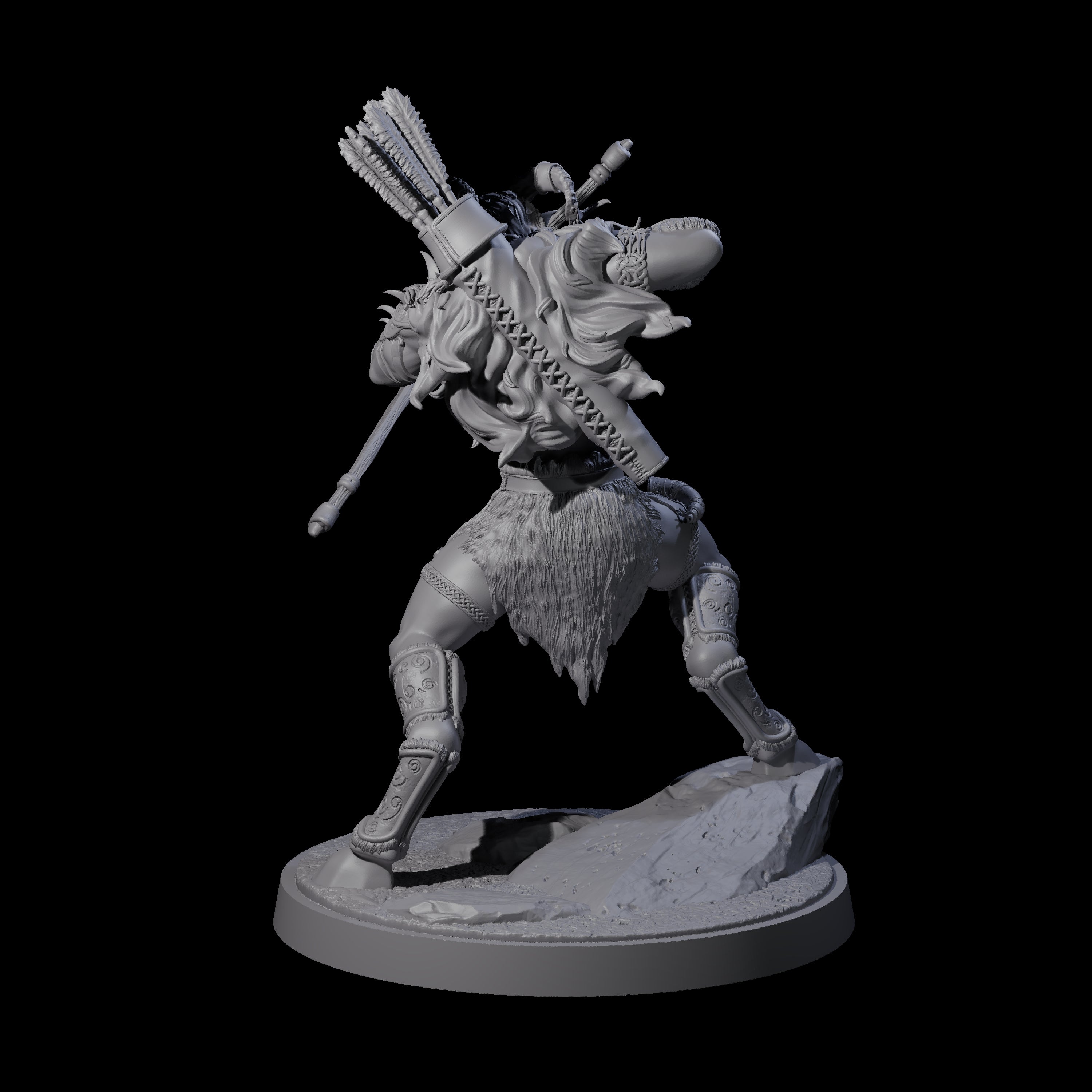 Precise Satyr Marksman A Miniature for Dungeons and Dragons, Pathfinder or other TTRPGs