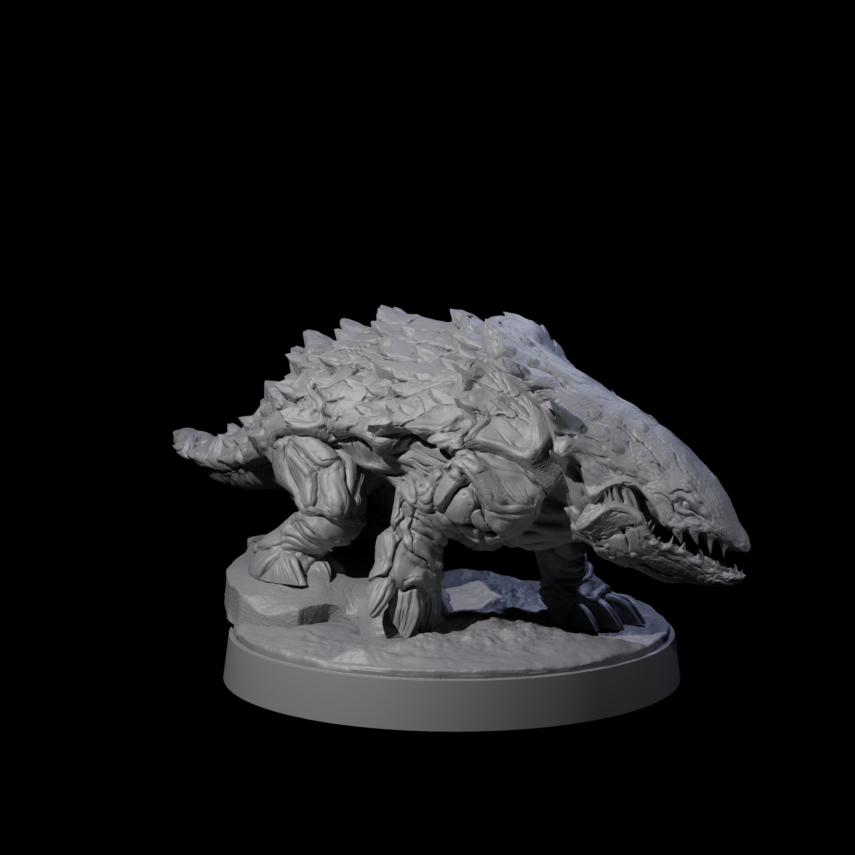 Predatory Bulette Hunter A Miniature for Dungeons and Dragons, Pathfinder or other TTRPGs