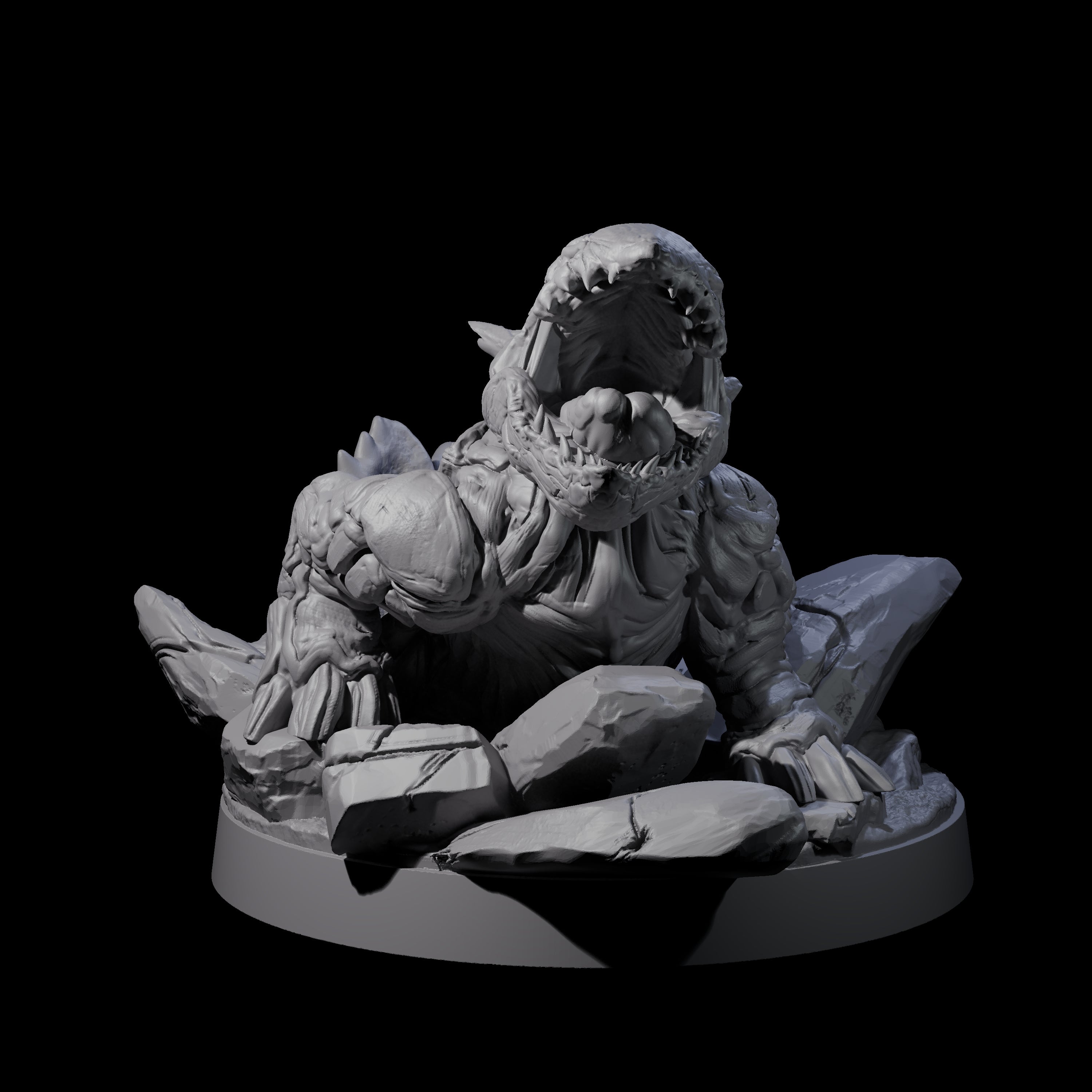 Predatory Bulette Hunter C Miniature for Dungeons and Dragons, Pathfinder or other TTRPGs