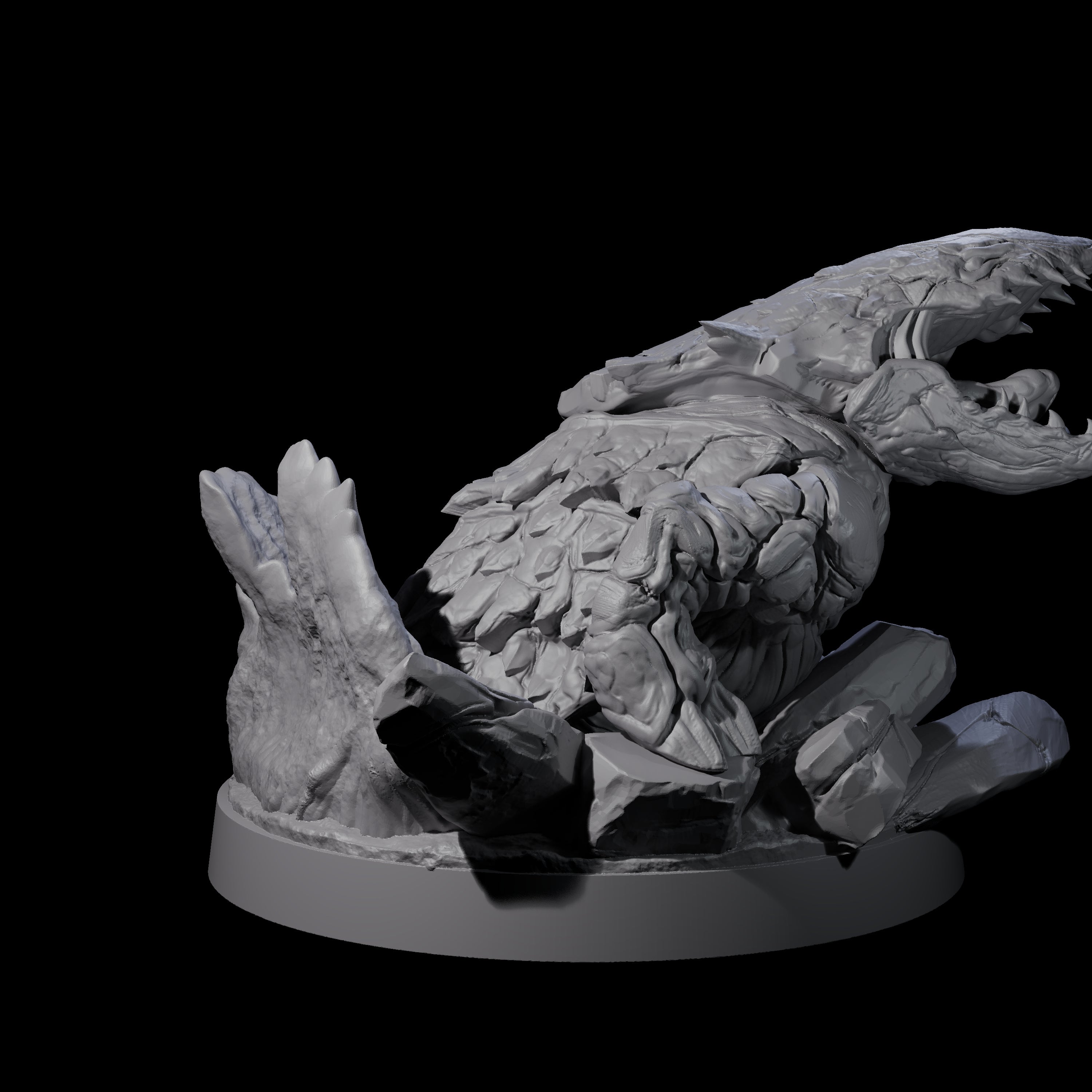 Predatory Bulette Hunter C Miniature for Dungeons and Dragons, Pathfinder or other TTRPGs