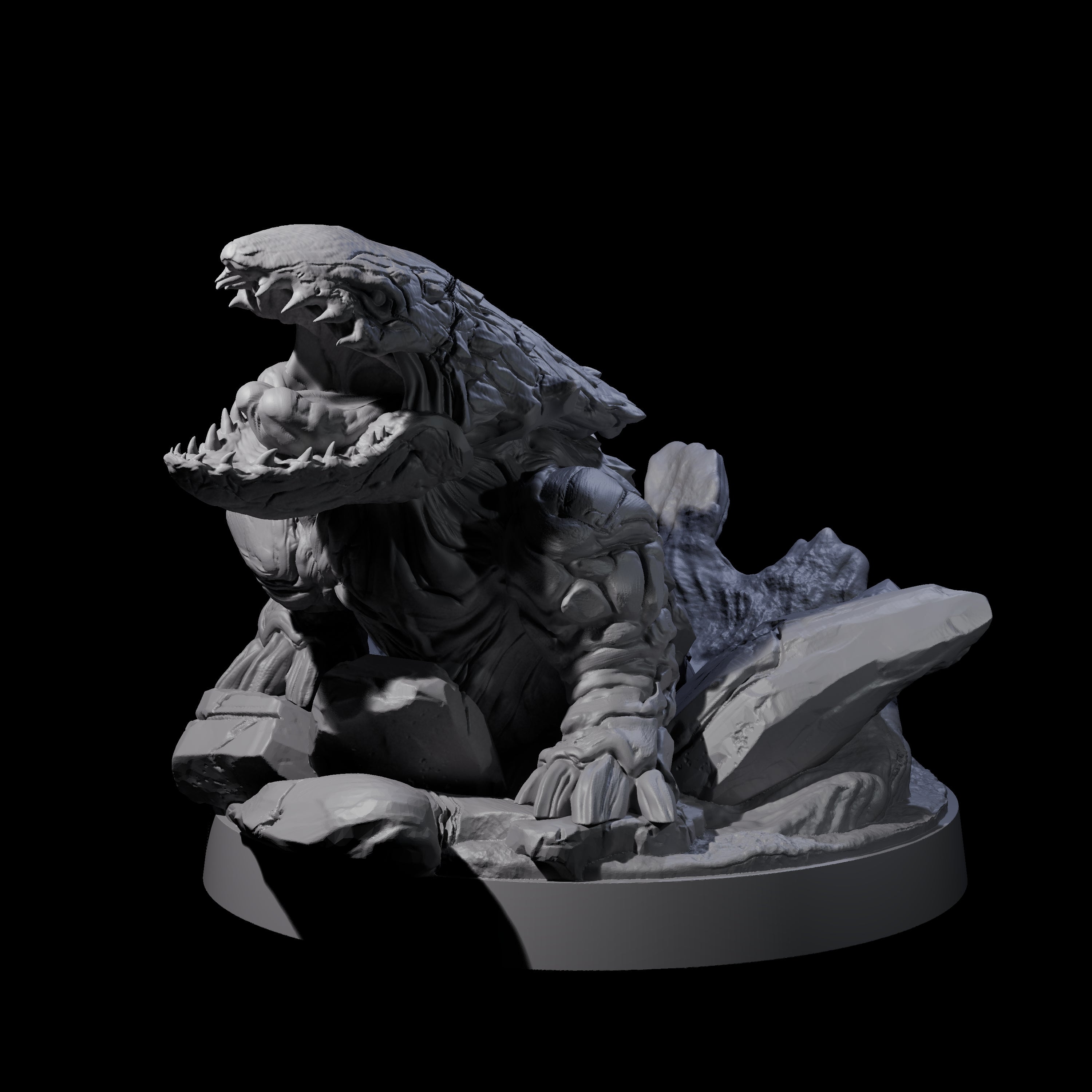 Predatory Bulette Hunter C Miniature for Dungeons and Dragons, Pathfinder or other TTRPGs