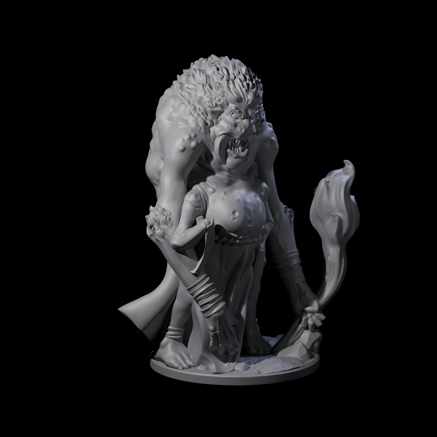Predatory Spider Beastman Miniature for Dungeons and Dragons, Pathfinder or other TTRPGs