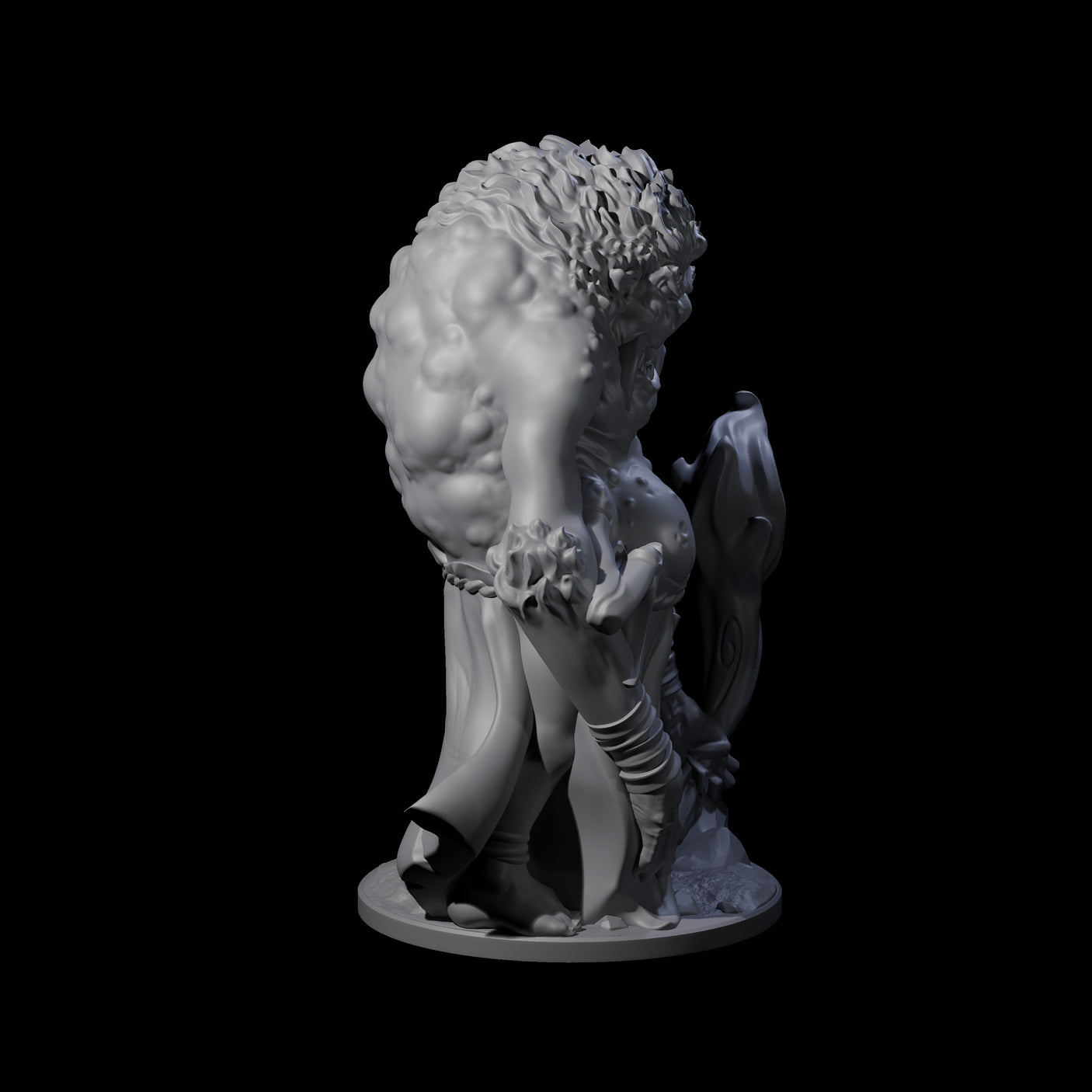 Predatory Spider Beastman Miniature for Dungeons and Dragons, Pathfinder or other TTRPGs