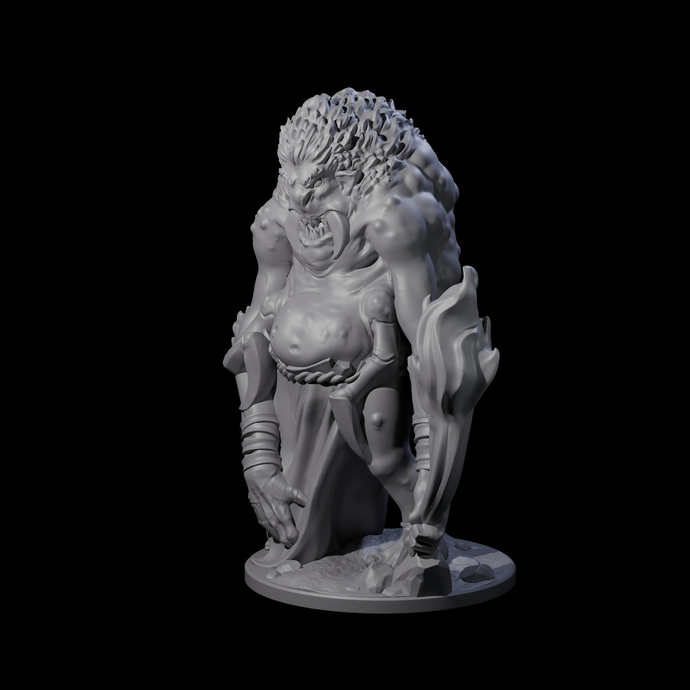Predatory Spider Beastman Miniature for Dungeons and Dragons, Pathfinder or other TTRPGs