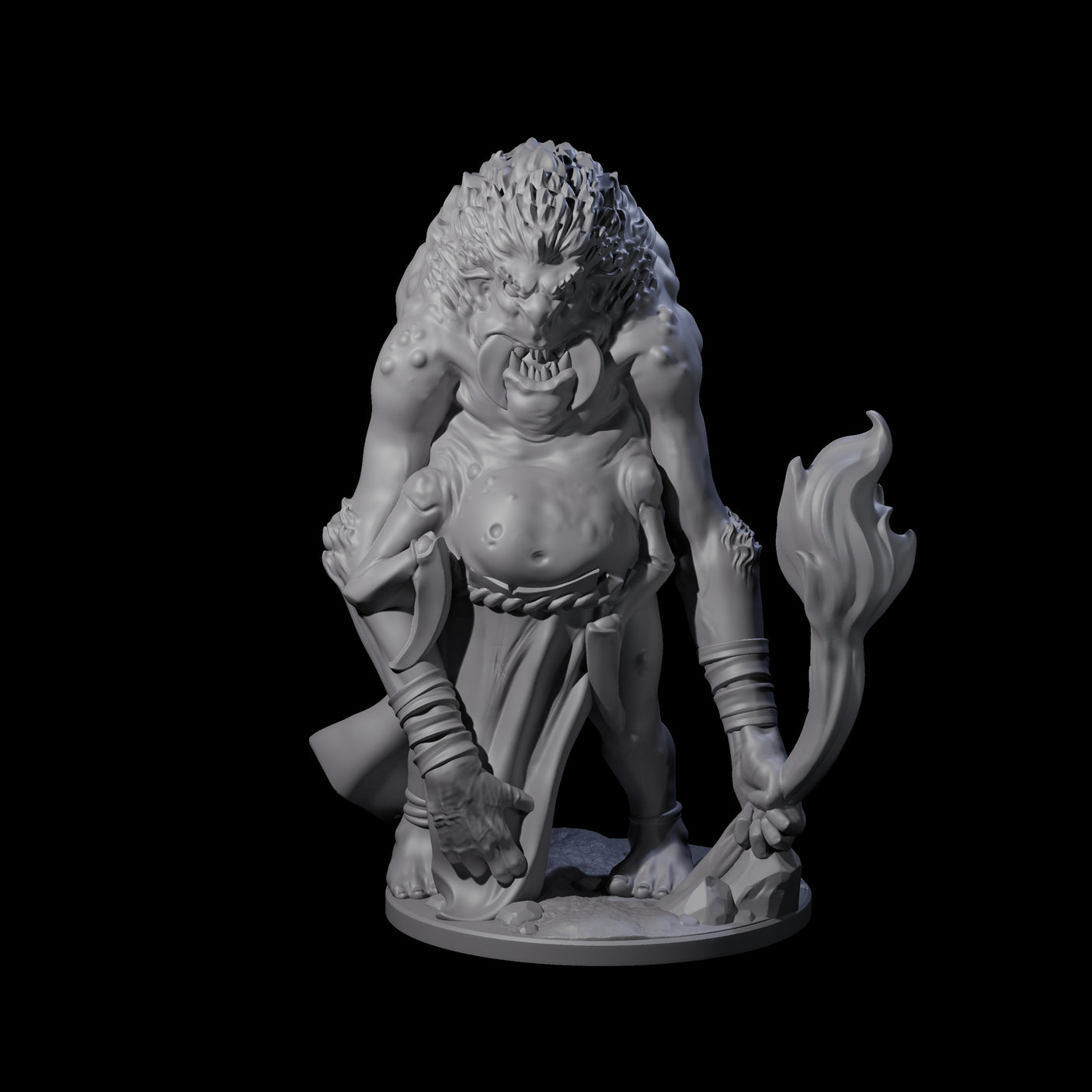 Predatory Spider Beastman Miniature for Dungeons and Dragons, Pathfinder or other TTRPGs