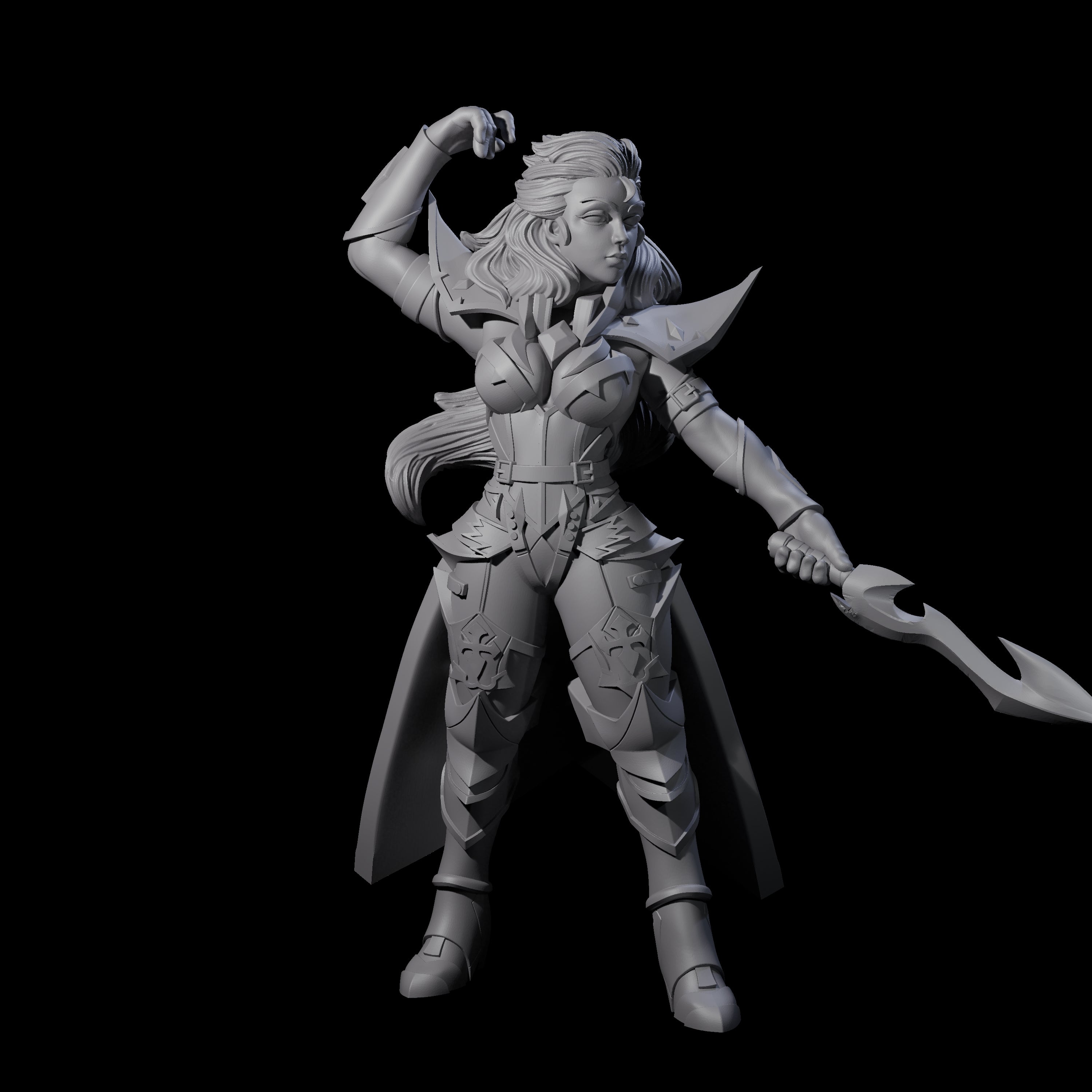 Prepared Dragon Guard Dueler Miniature for Dungeons and Dragons, Pathfinder or other TTRPGs