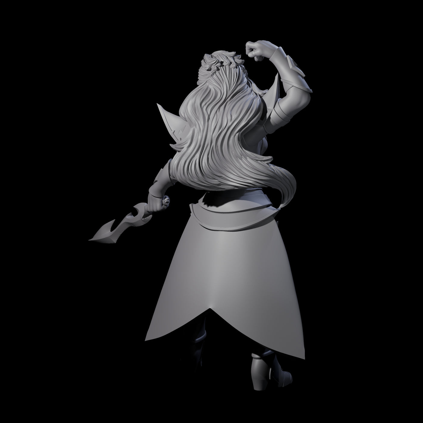 Prepared Dragon Guard Dueler Miniature for Dungeons and Dragons, Pathfinder or other TTRPGs