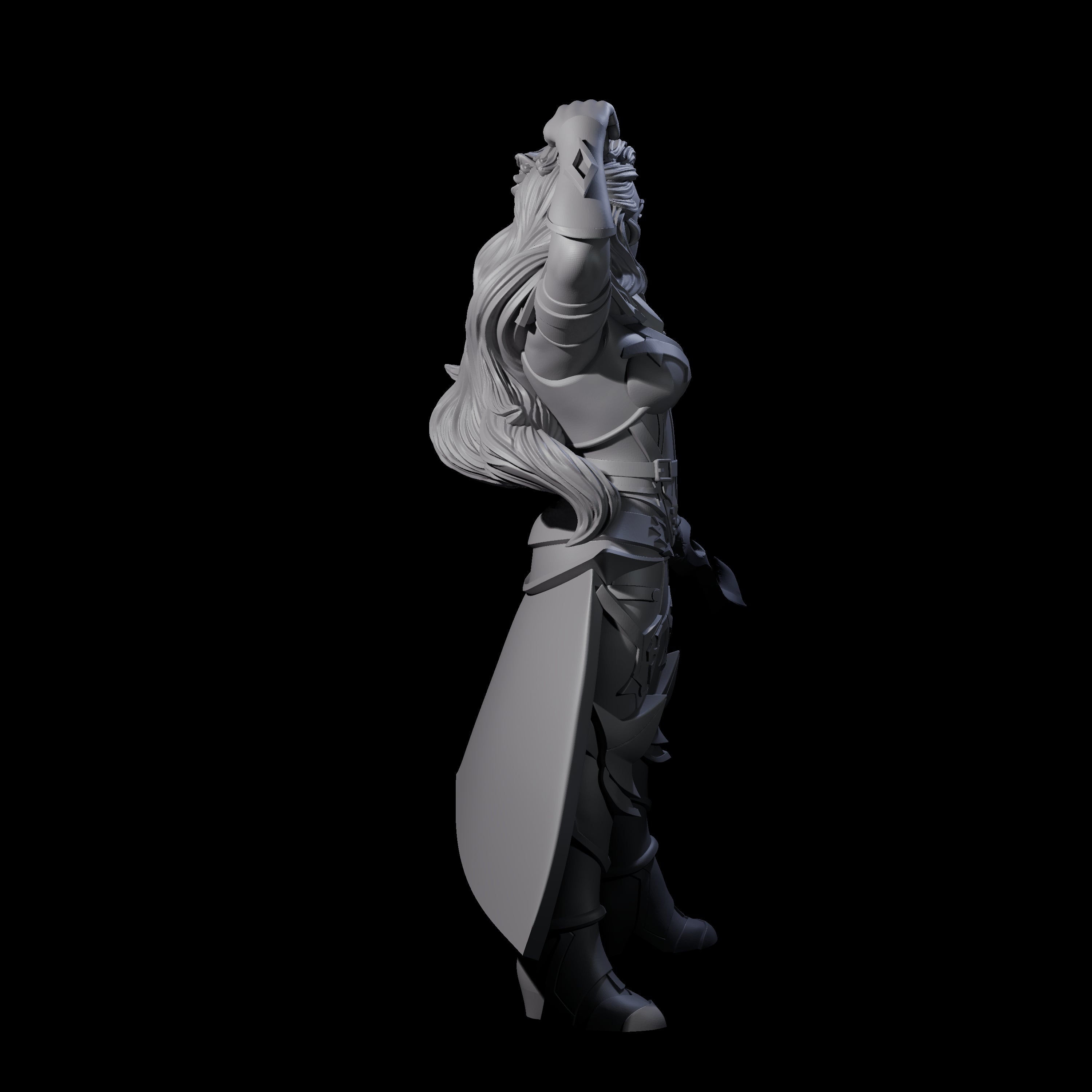 Prepared Dragon Guard Dueler Miniature for Dungeons and Dragons, Pathfinder or other TTRPGs