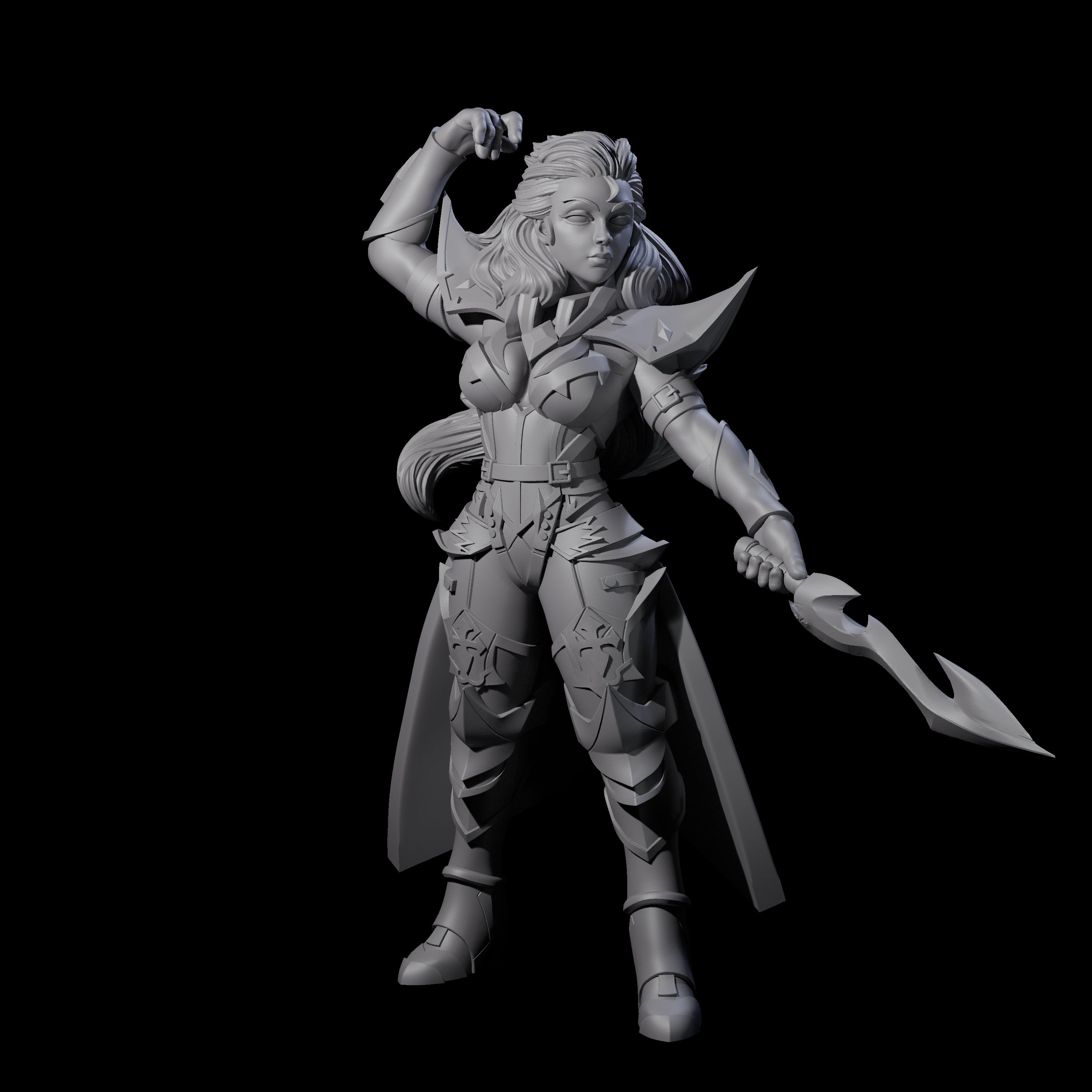 Prepared Dragon Guard Dueler Miniature for Dungeons and Dragons, Pathfinder or other TTRPGs