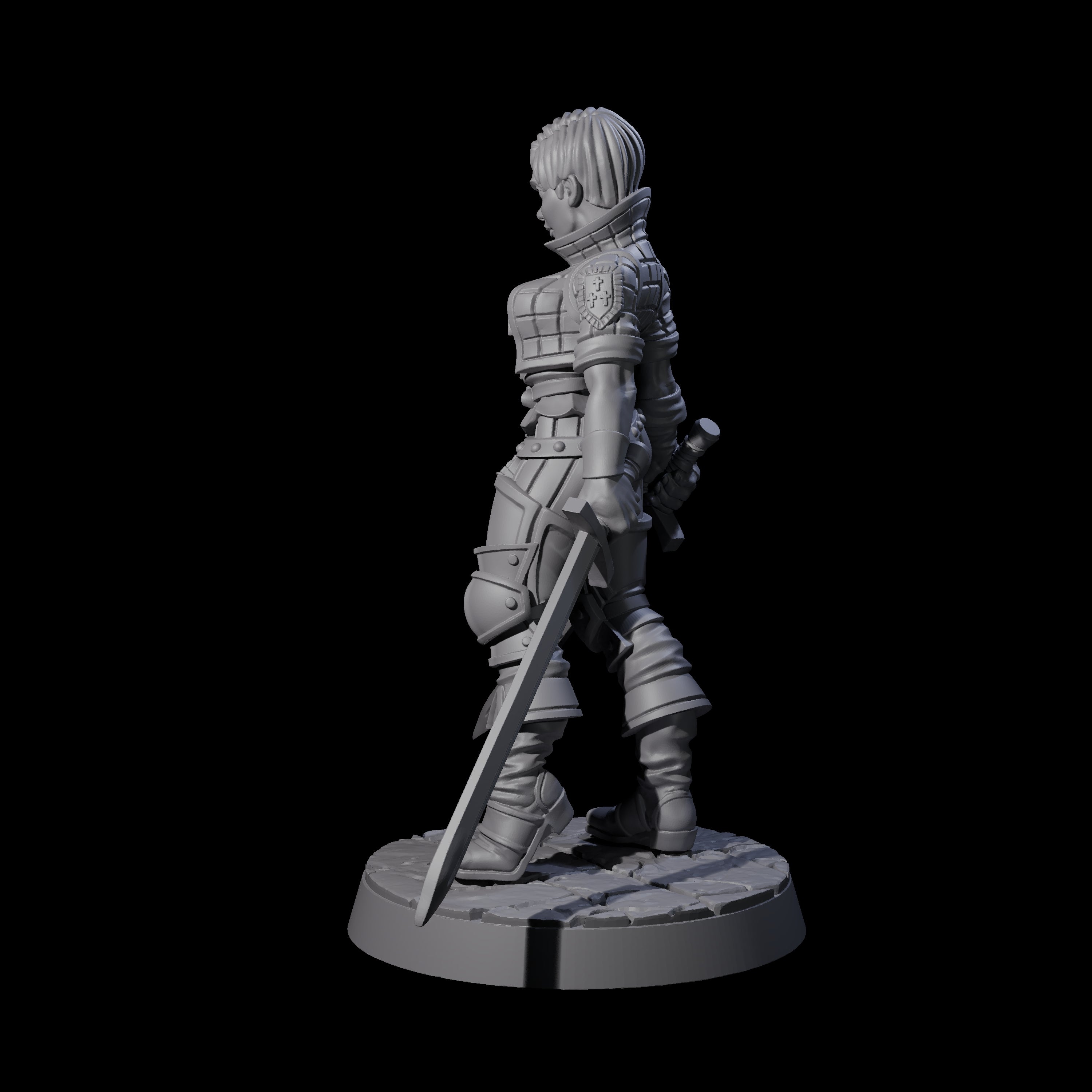 Prepared Duel Sword Fighter Miniature for Dungeons and Dragons, Pathfinder or other TTRPGs