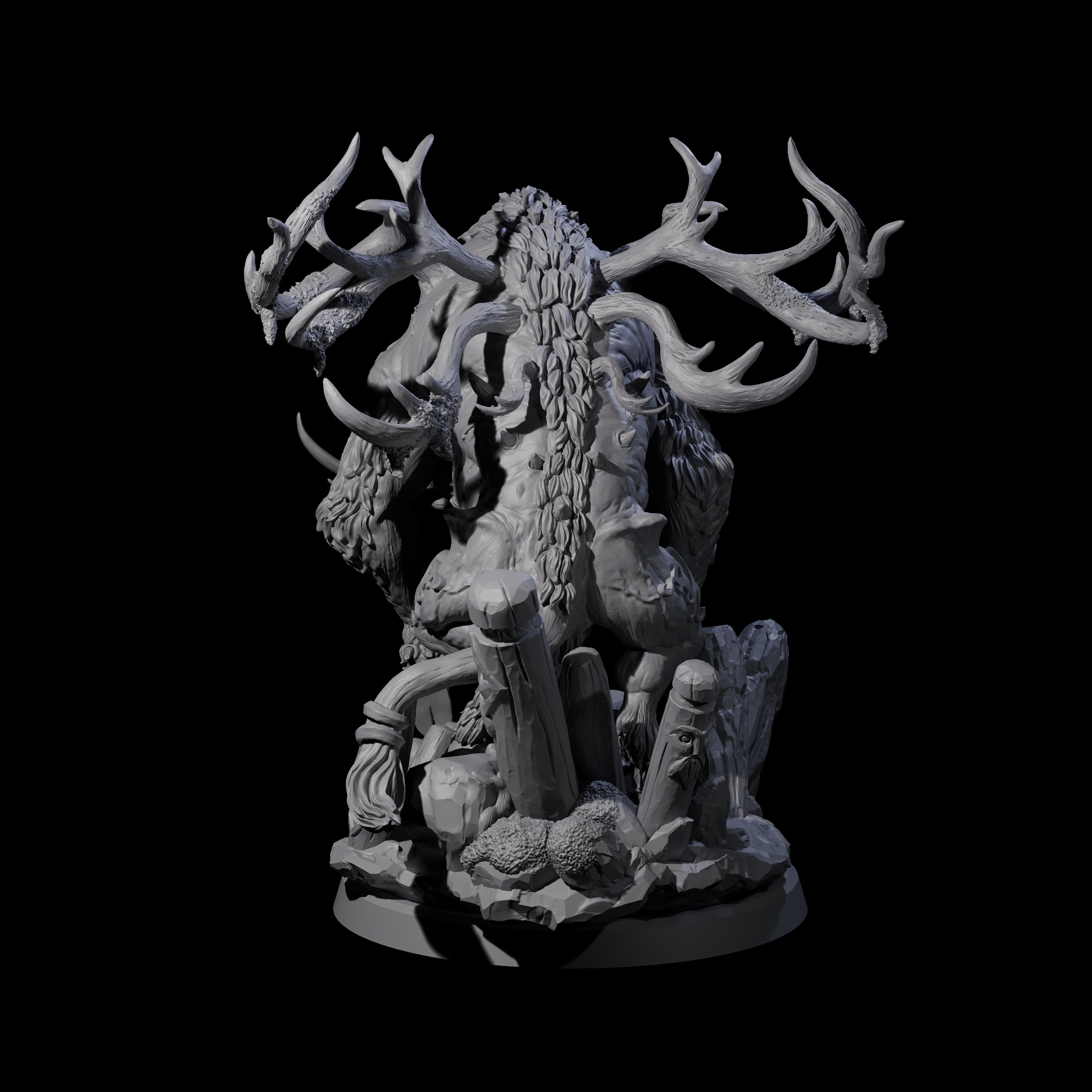 Primal Forest Beast of the Green Wastes A Miniature for Dungeons and Dragons, Pathfinder or other TTRPGs