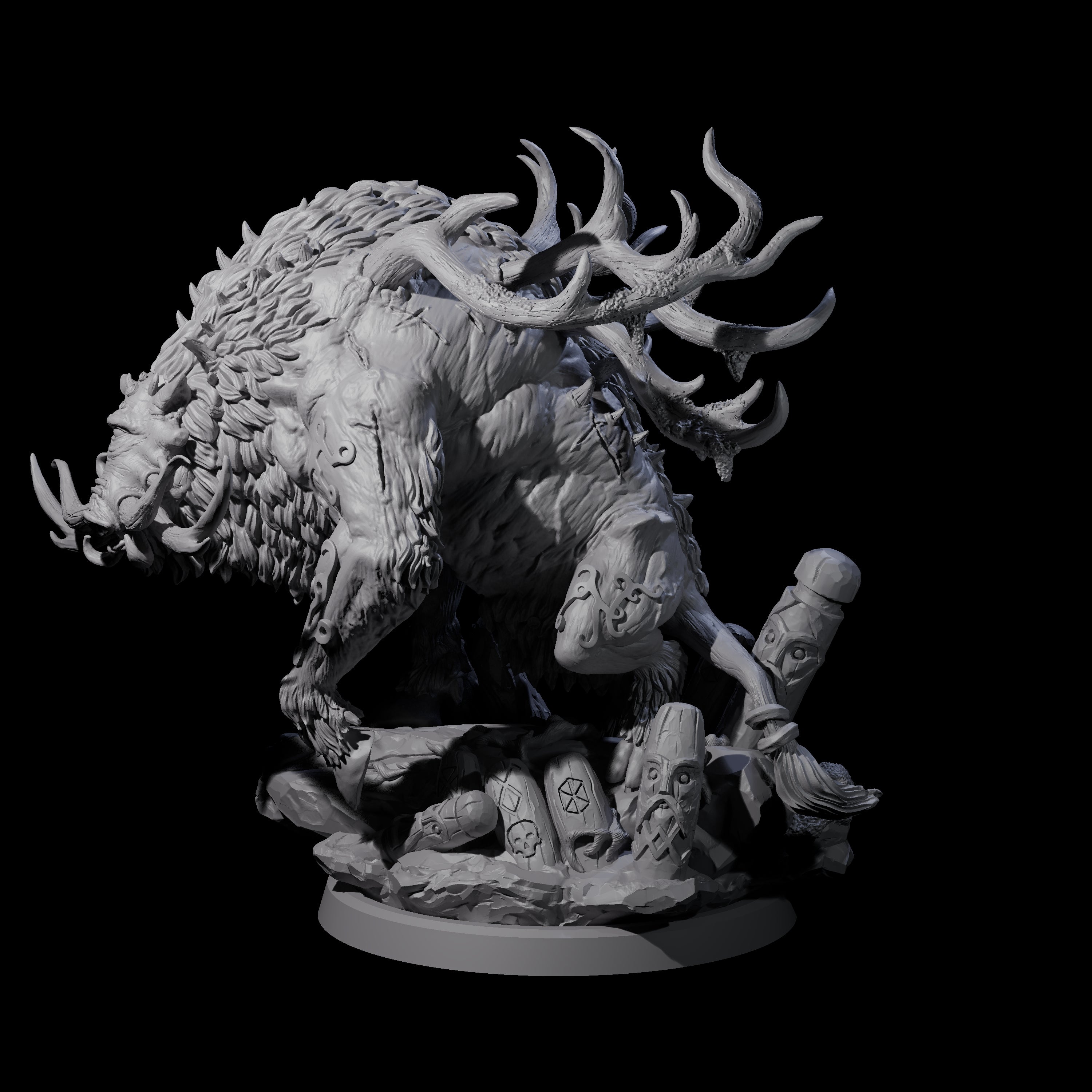Primal Forest Beast of the Green Wastes A Miniature for Dungeons and Dragons, Pathfinder or other TTRPGs
