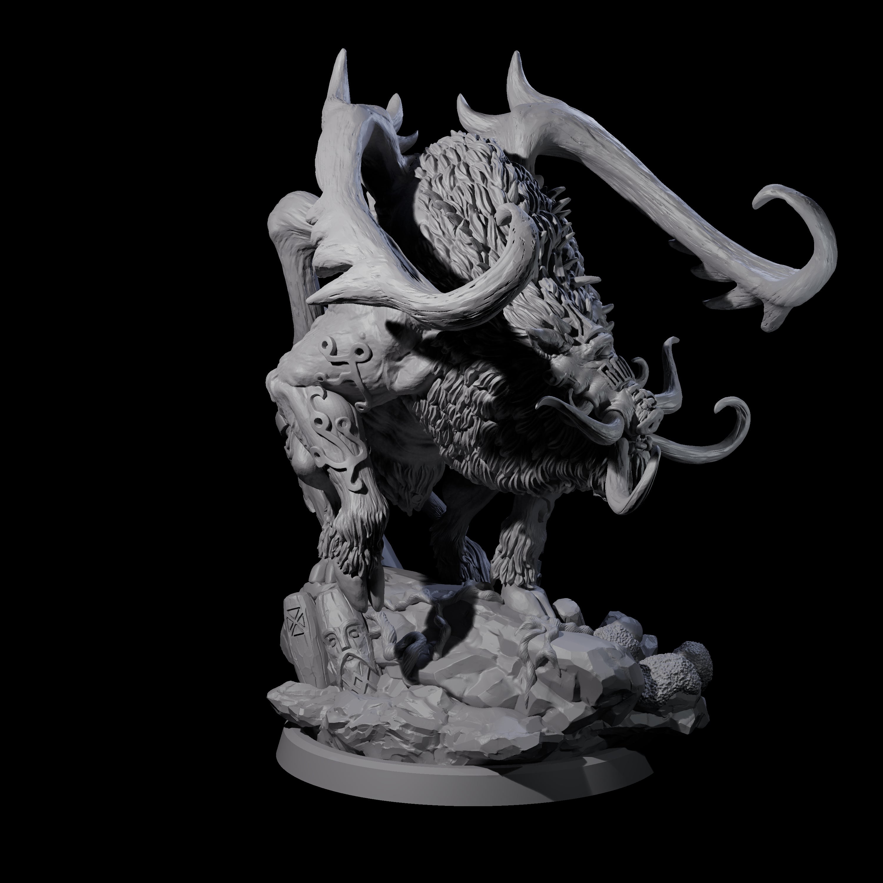 Primal Forest Beast of the Green Wastes D Miniature for Dungeons and Dragons, Pathfinder or other TTRPGs