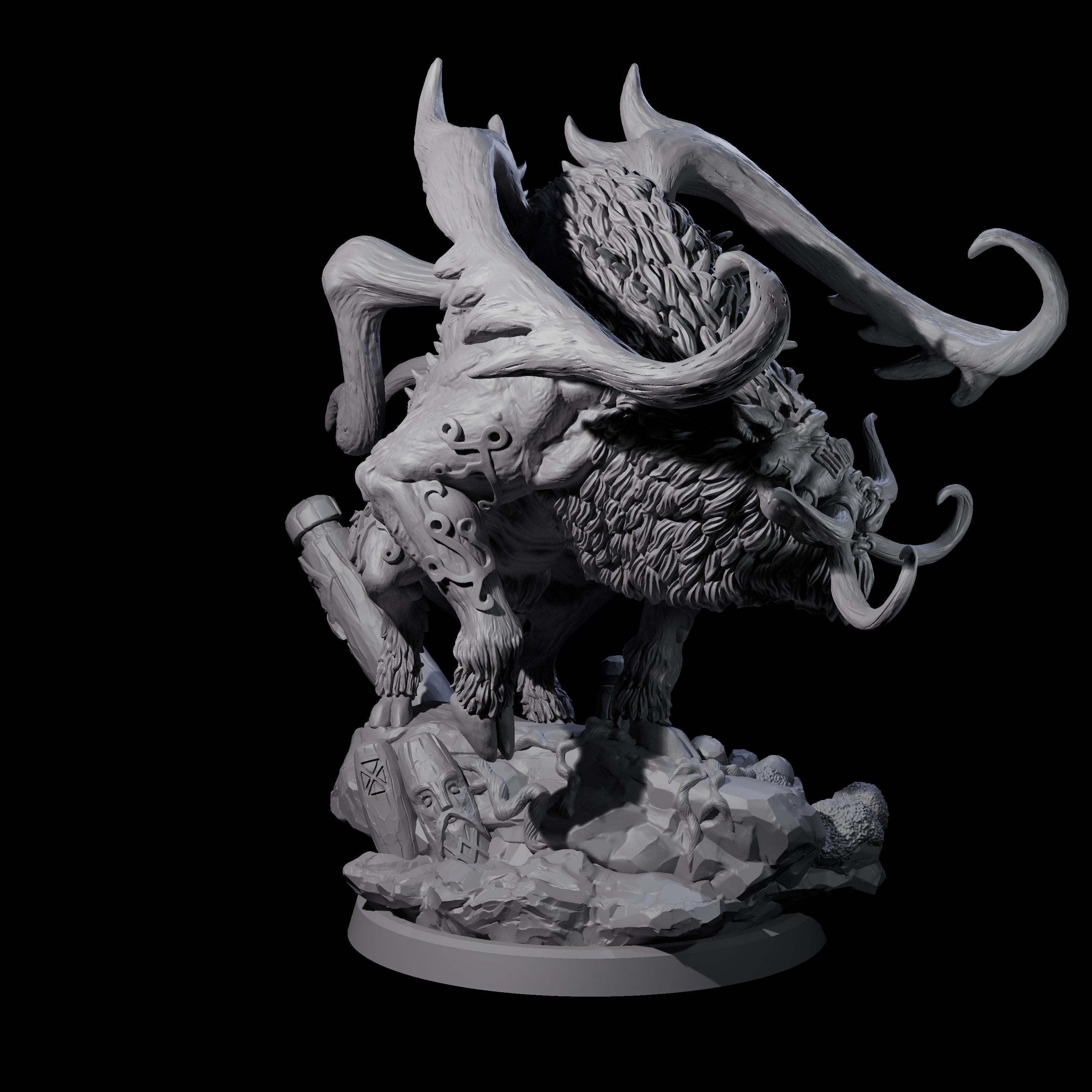 Primal Forest Beast of the Green Wastes D Miniature for Dungeons and Dragons, Pathfinder or other TTRPGs