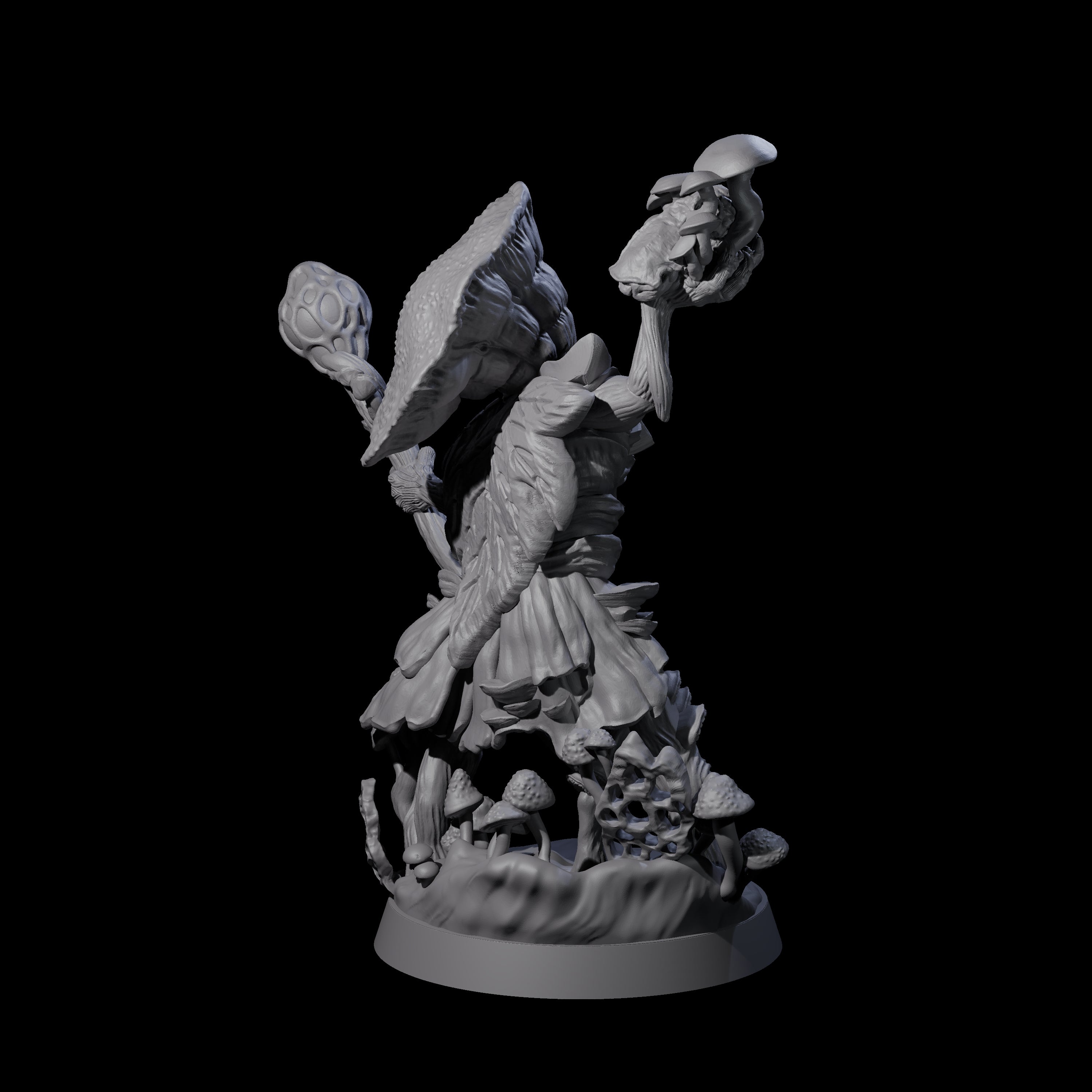 Proclaiming Myconid Herald Miniature for Dungeons and Dragons, Pathfinder or other TTRPGs