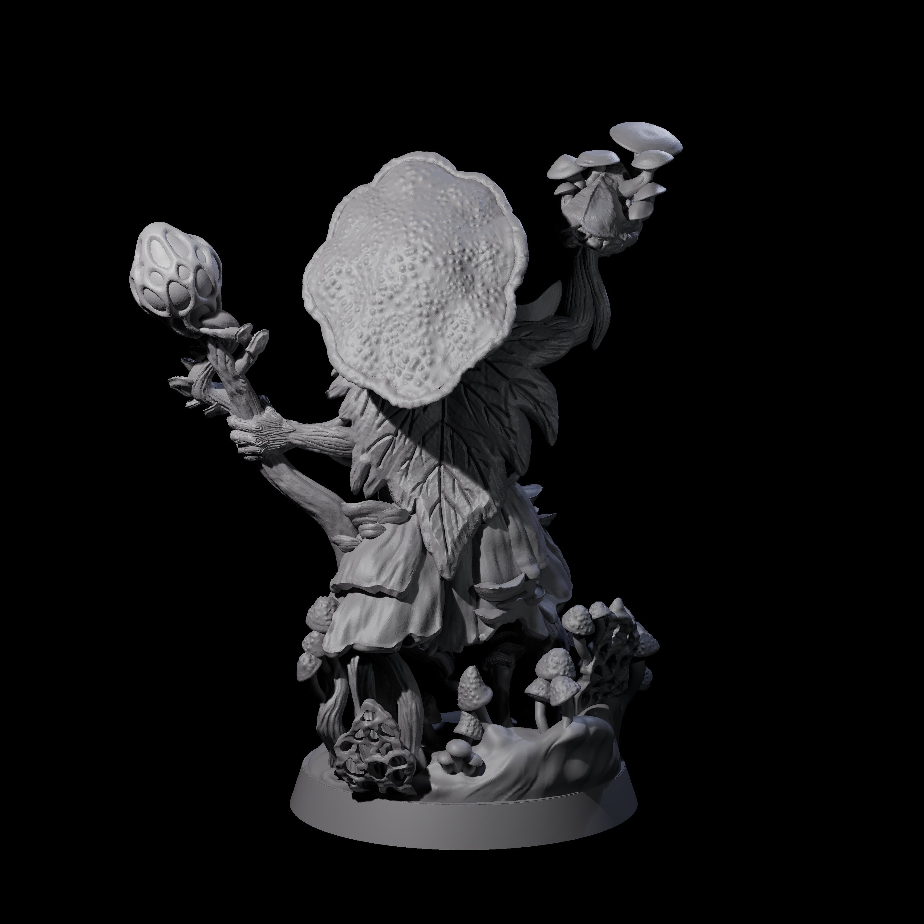 Proclaiming Myconid Herald Miniature for Dungeons and Dragons, Pathfinder or other TTRPGs