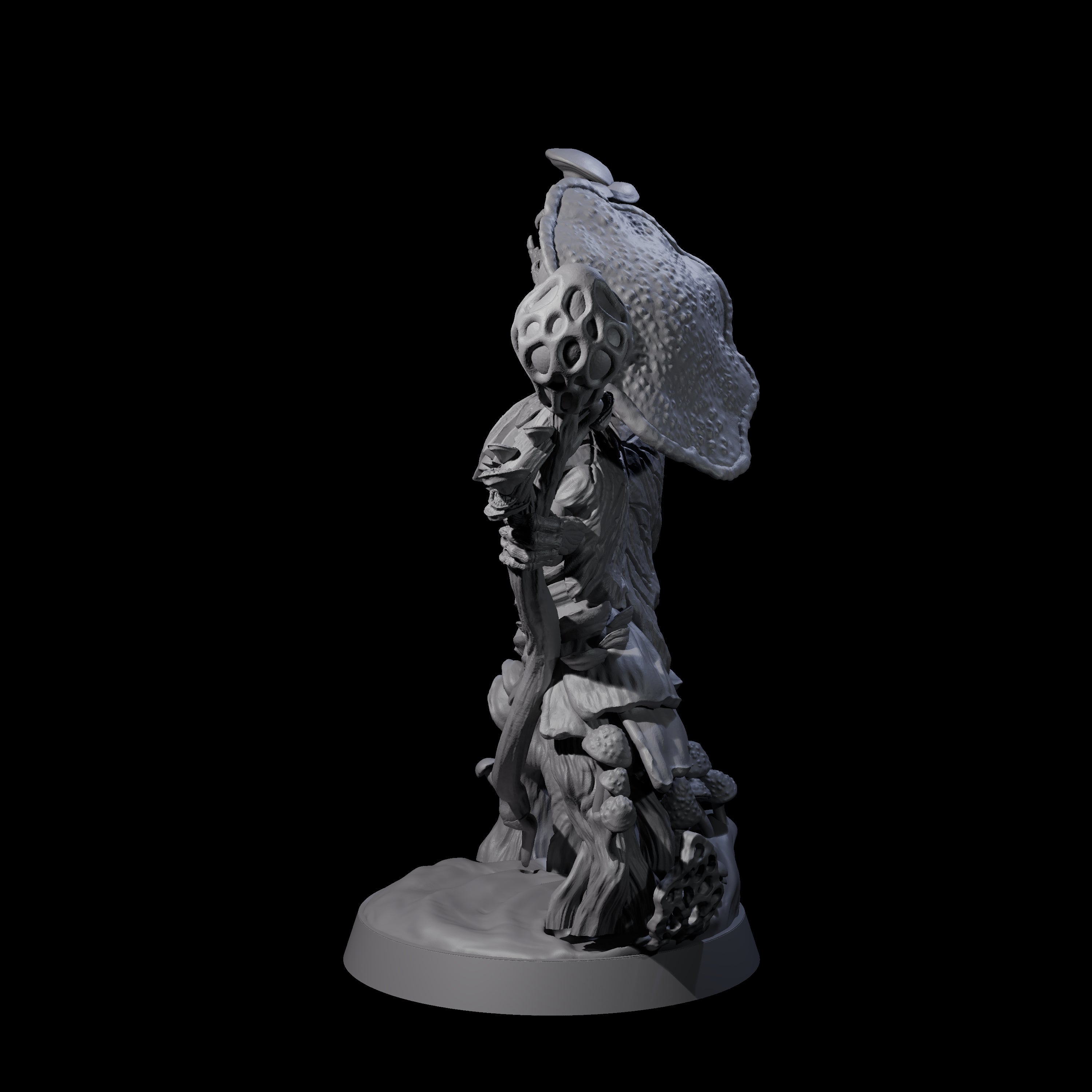 Proclaiming Myconid Herald Miniature for Dungeons and Dragons, Pathfinder or other TTRPGs