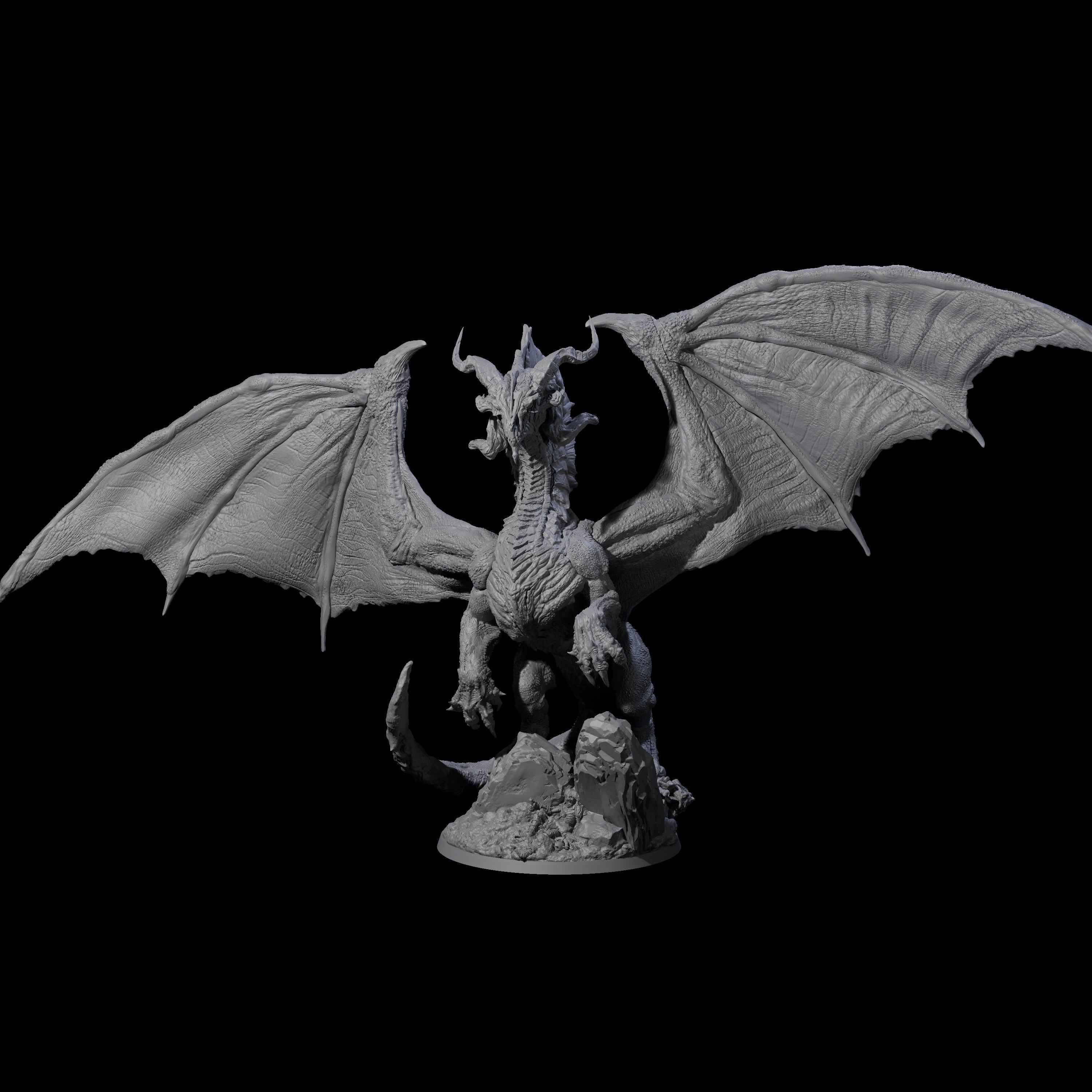 Proud Chromatic Dragon Miniature for Dungeons and Dragons, Pathfinder or other TTRPGs