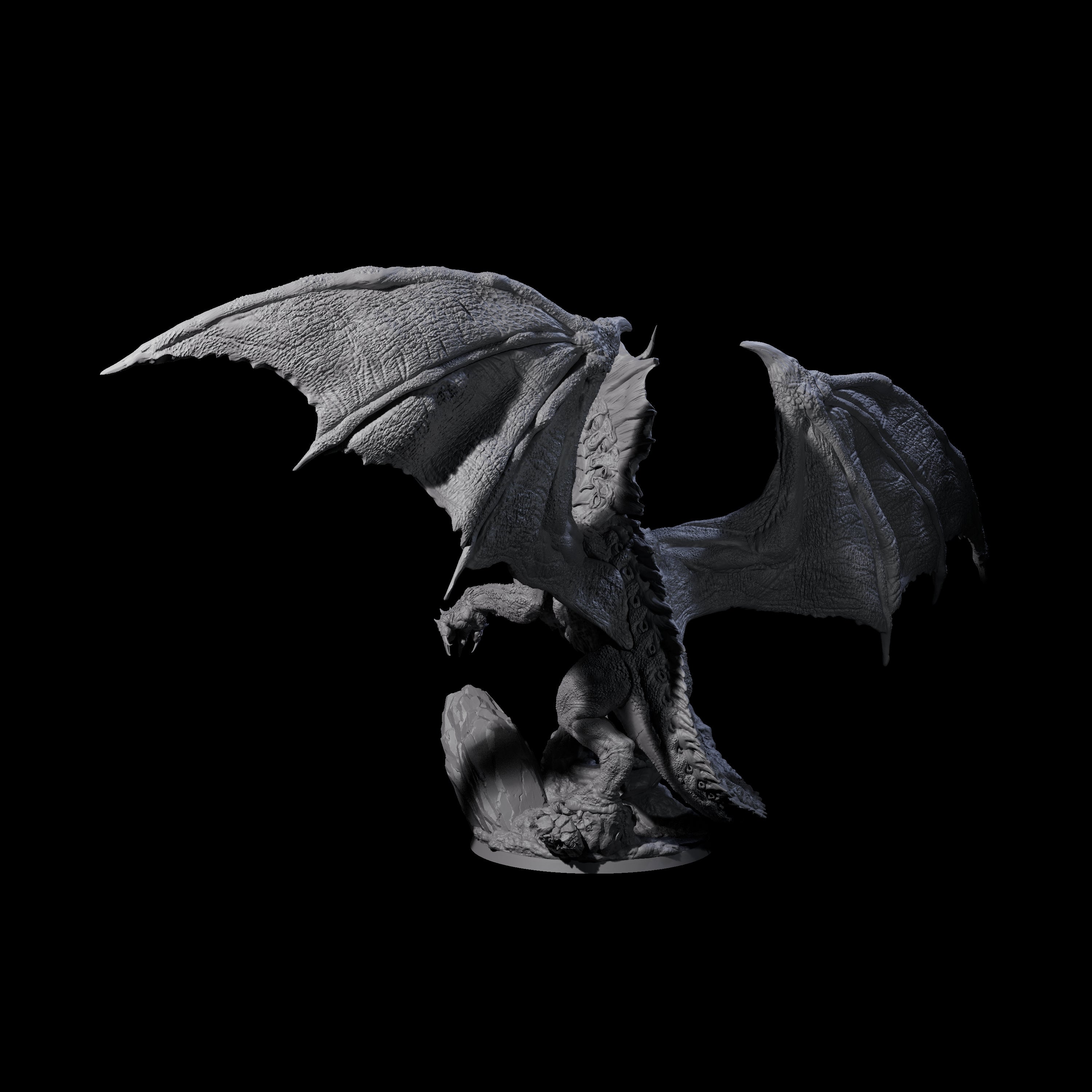 Proud Chromatic Dragon Miniature for Dungeons and Dragons, Pathfinder or other TTRPGs