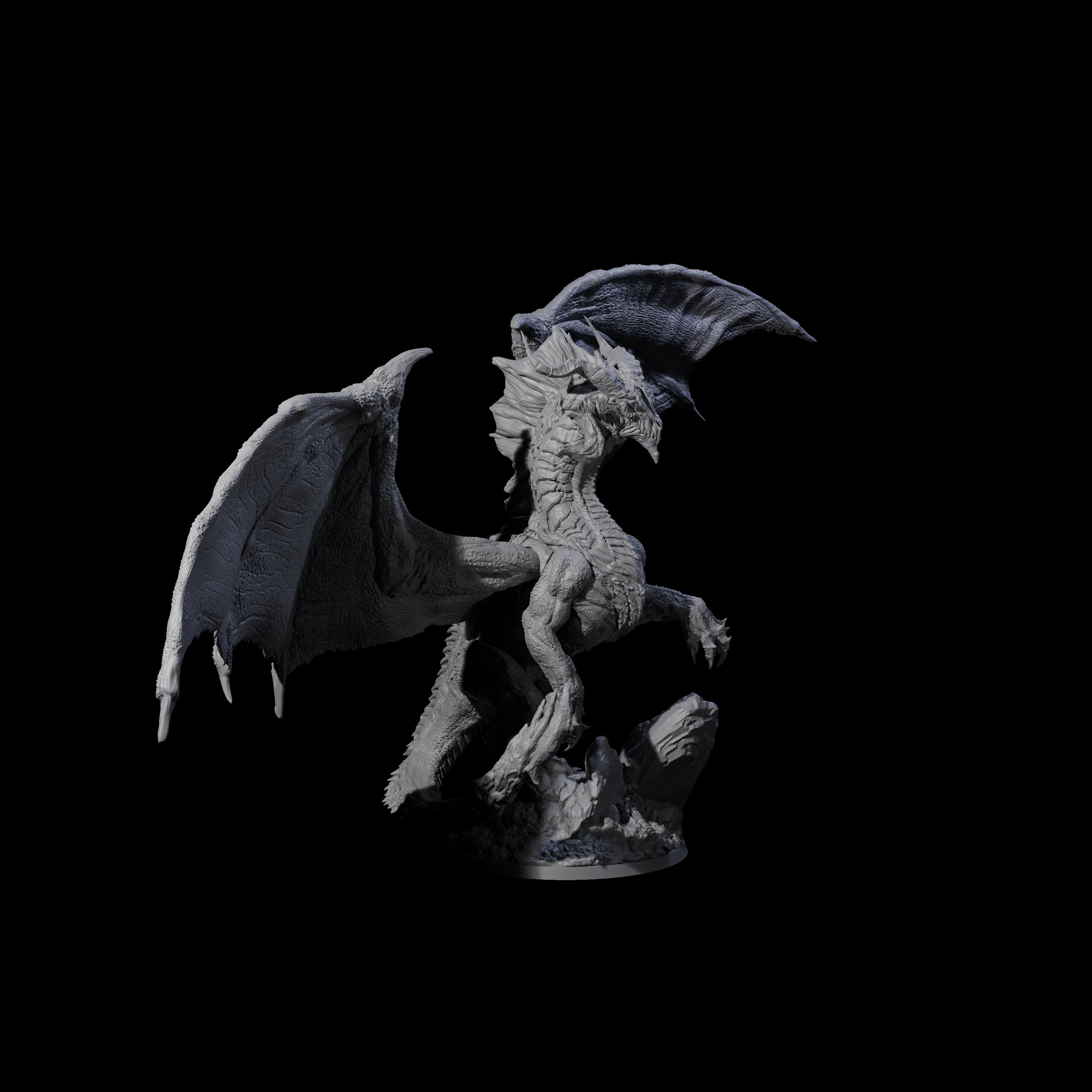 Proud Chromatic Dragon Miniature for Dungeons and Dragons, Pathfinder or other TTRPGs