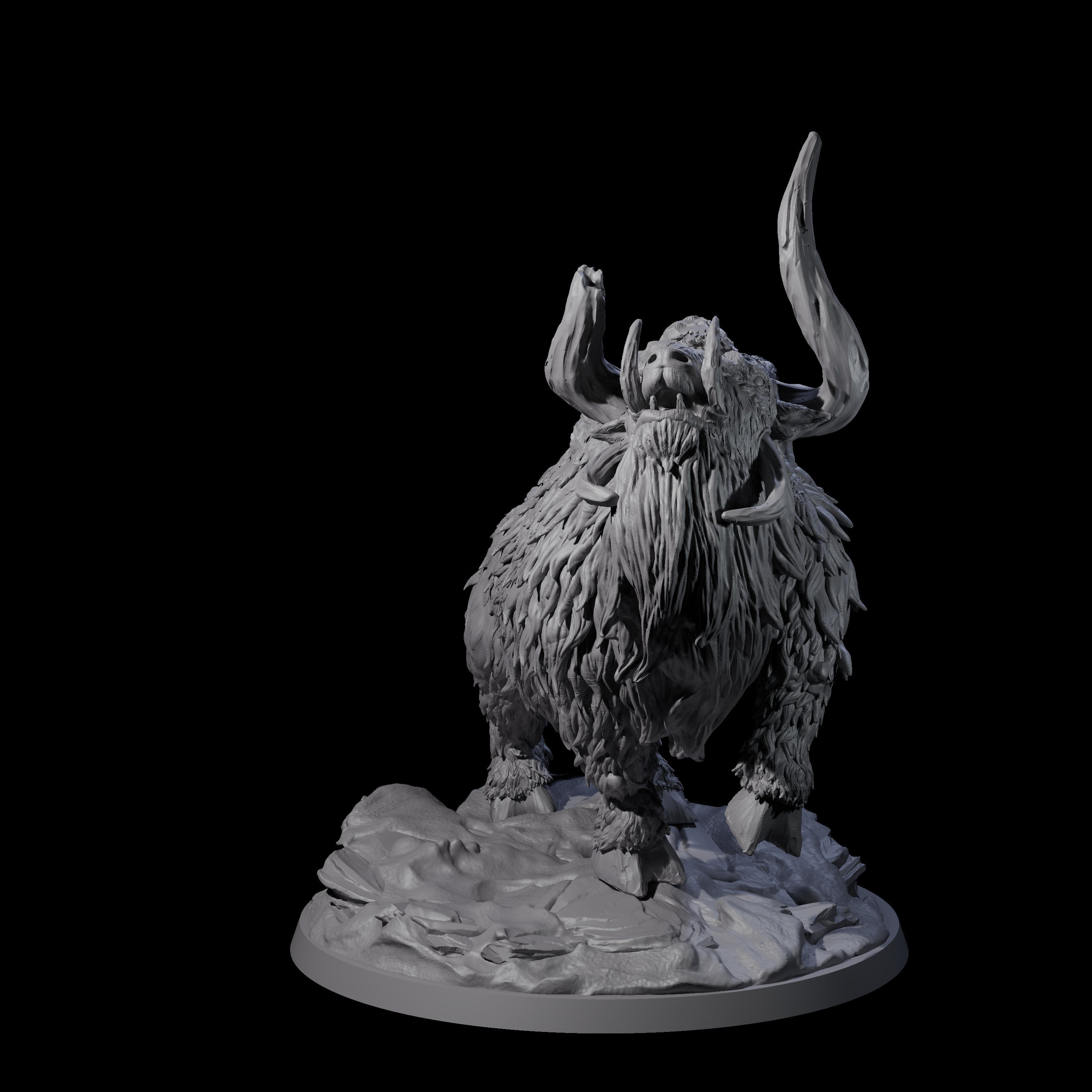 Proud Yak Bull Miniature for Dungeons and Dragons, Pathfinder or other TTRPGs