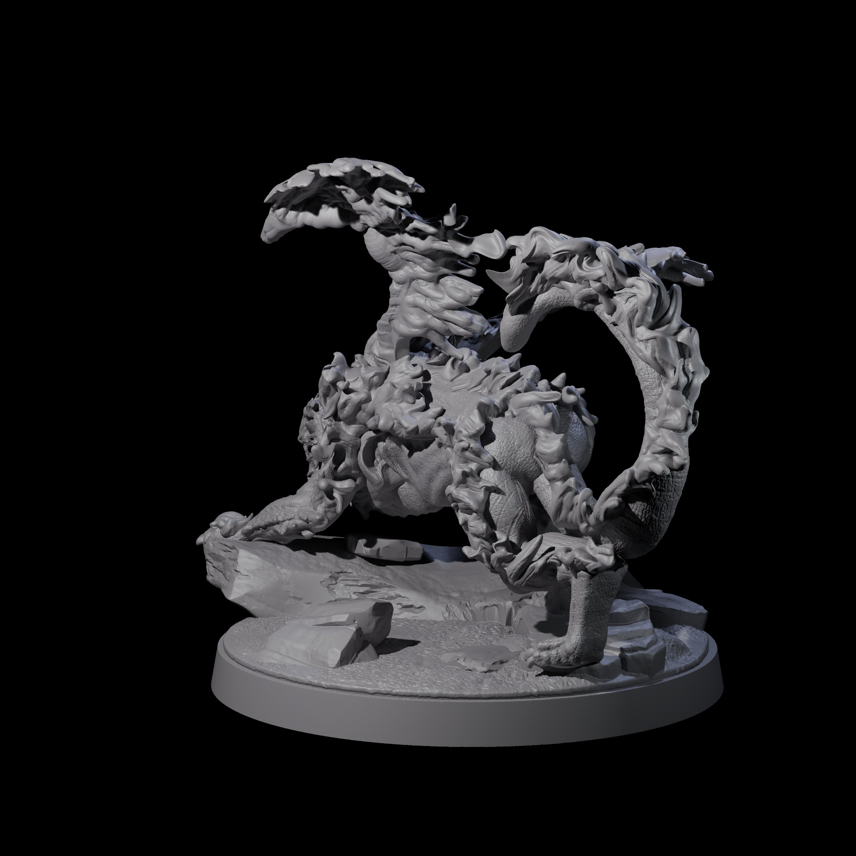 Prowling Grimalkin A Miniature for Dungeons and Dragons, Pathfinder or other TTRPGs
