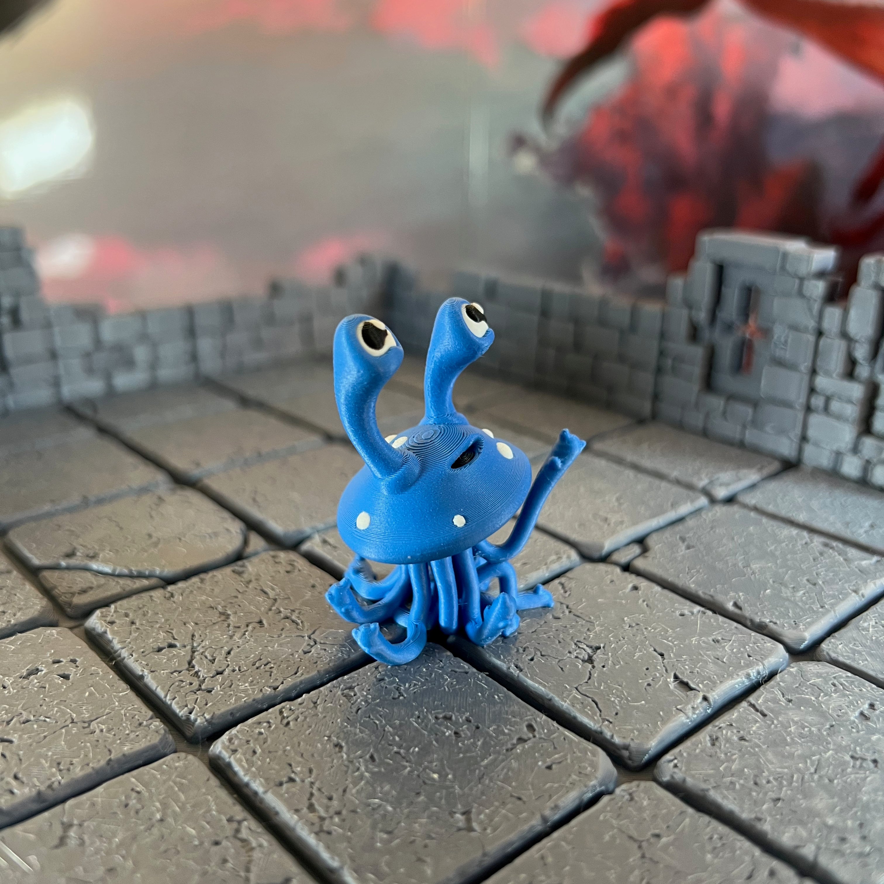 Psychic Jellyfish Multicolour Table Ready Miniature Miniature for Dungeons and Dragons, Pathfinder or other TTRPGs