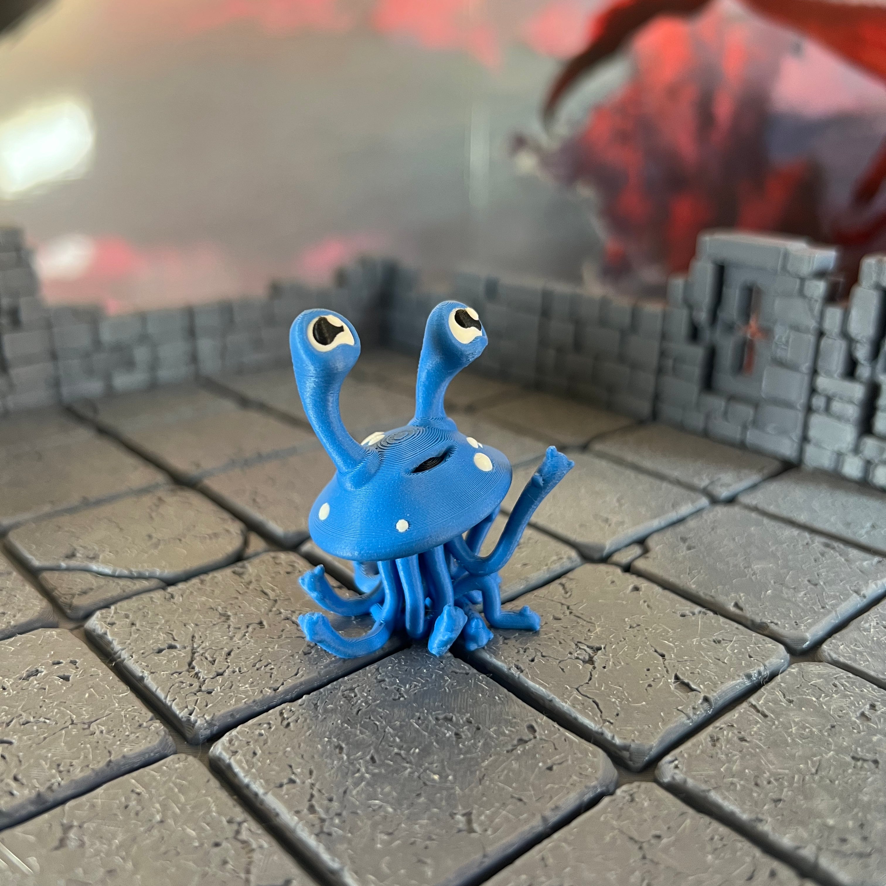 Psychic Jellyfish Multicolour Table Ready Miniature Miniature for Dungeons and Dragons, Pathfinder or other TTRPGs