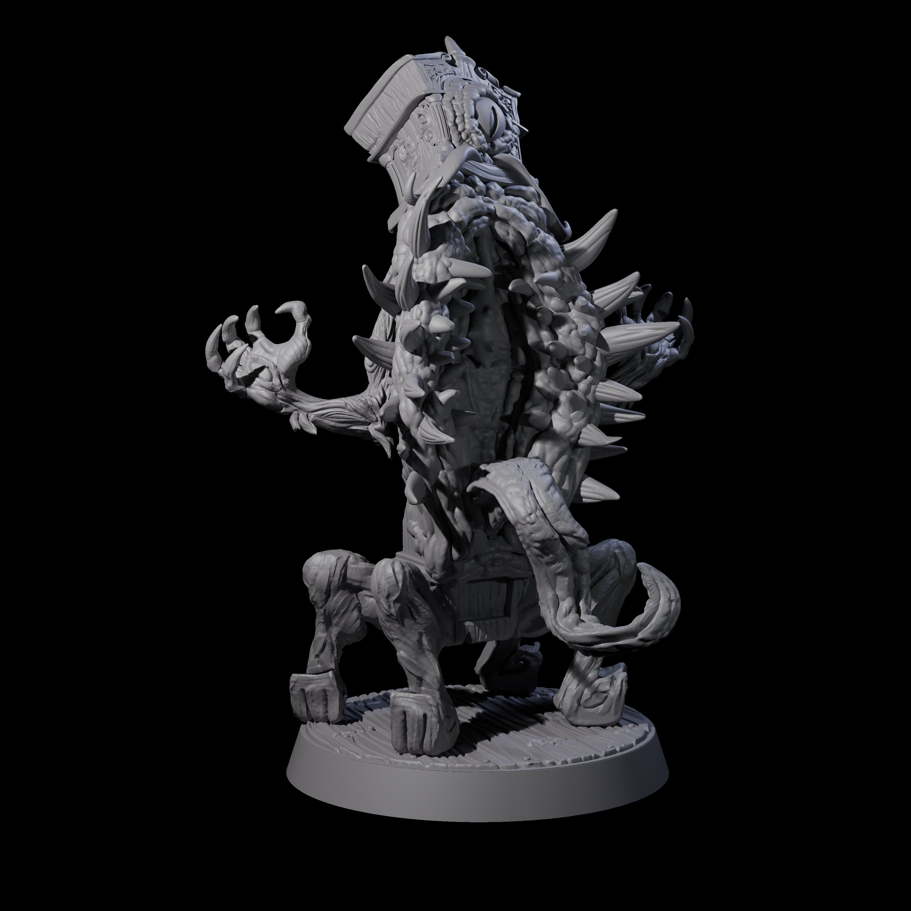 Pulsing Grandfather Clock Mimic Miniature for Dungeons and Dragons, Pathfinder or other TTRPGs