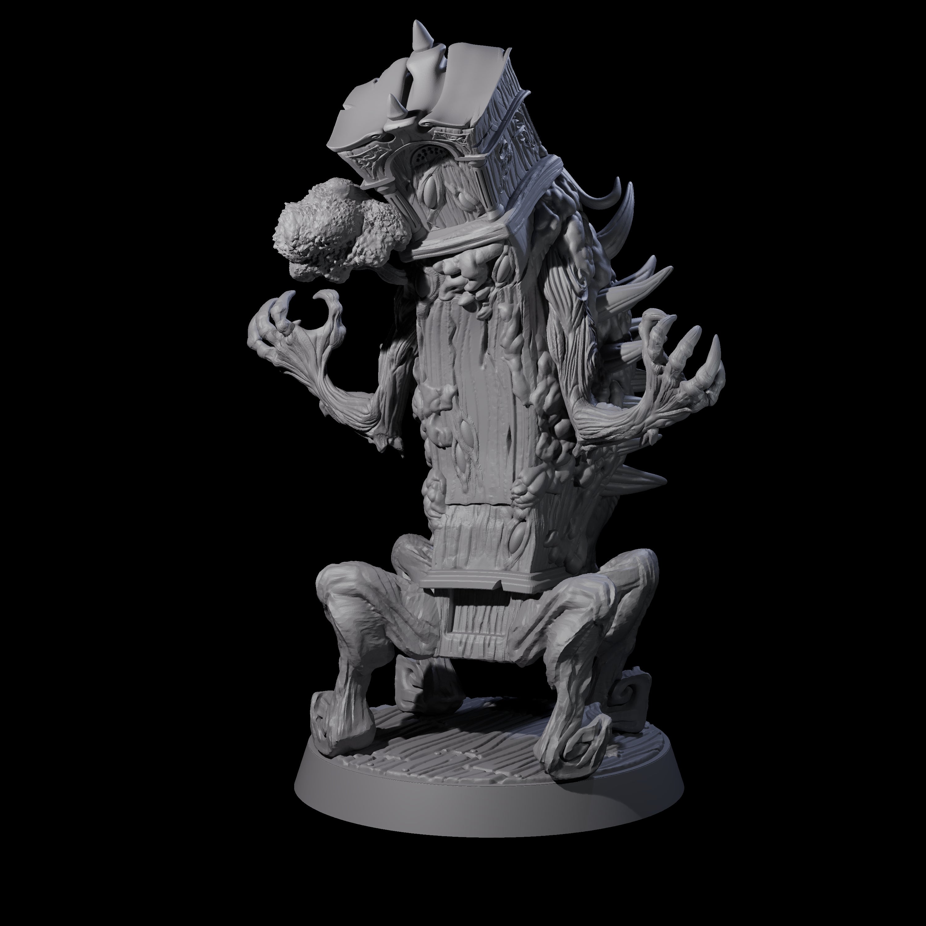 Pulsing Grandfather Clock Mimic Miniature for Dungeons and Dragons, Pathfinder or other TTRPGs