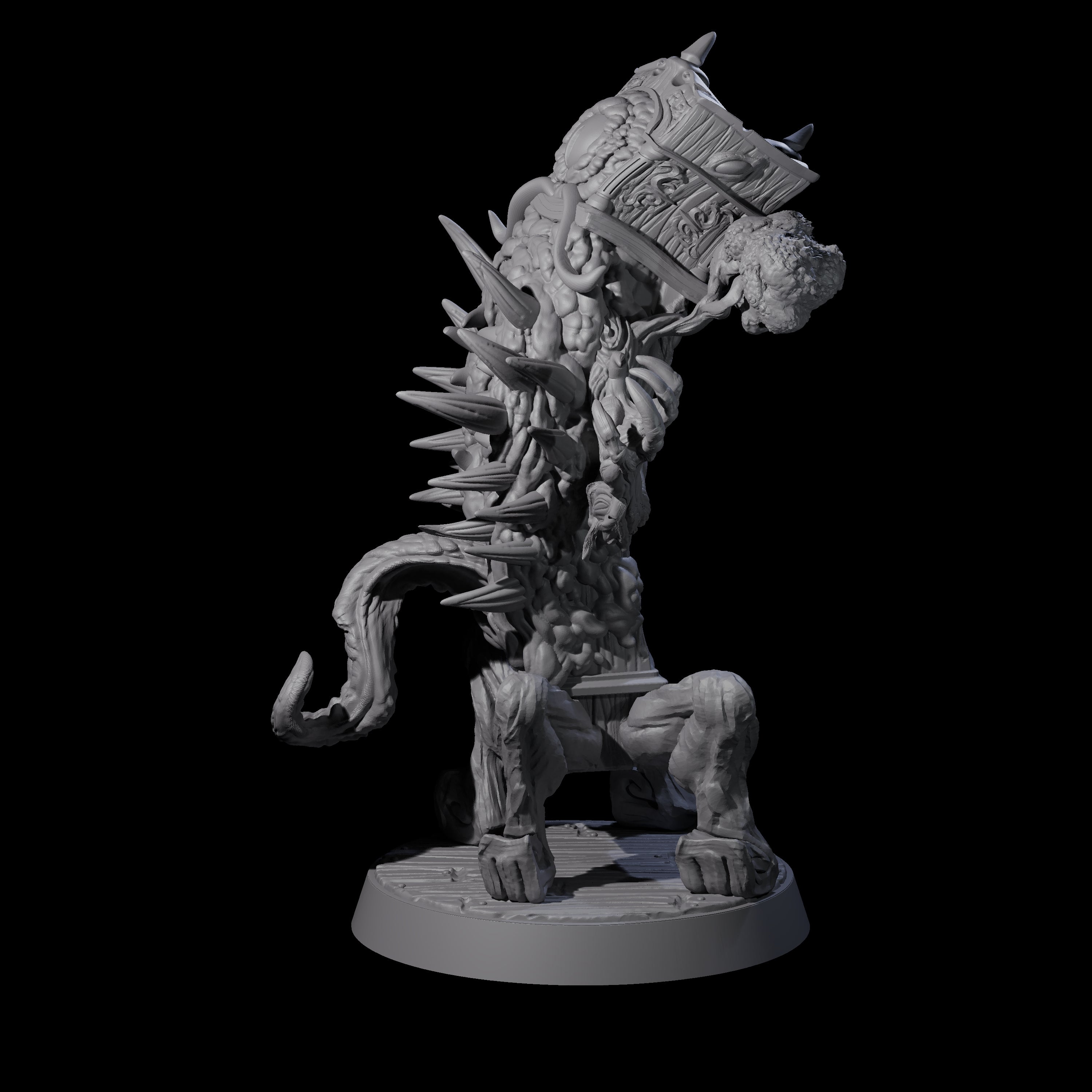 Pulsing Grandfather Clock Mimic Miniature for Dungeons and Dragons, Pathfinder or other TTRPGs