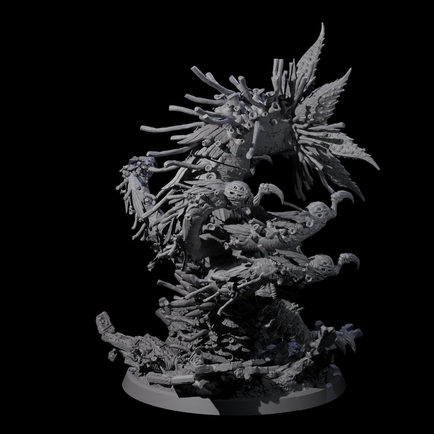 Pupating Fungal Hydra Miniature for Dungeons and Dragons, Pathfinder or other TTRPGs