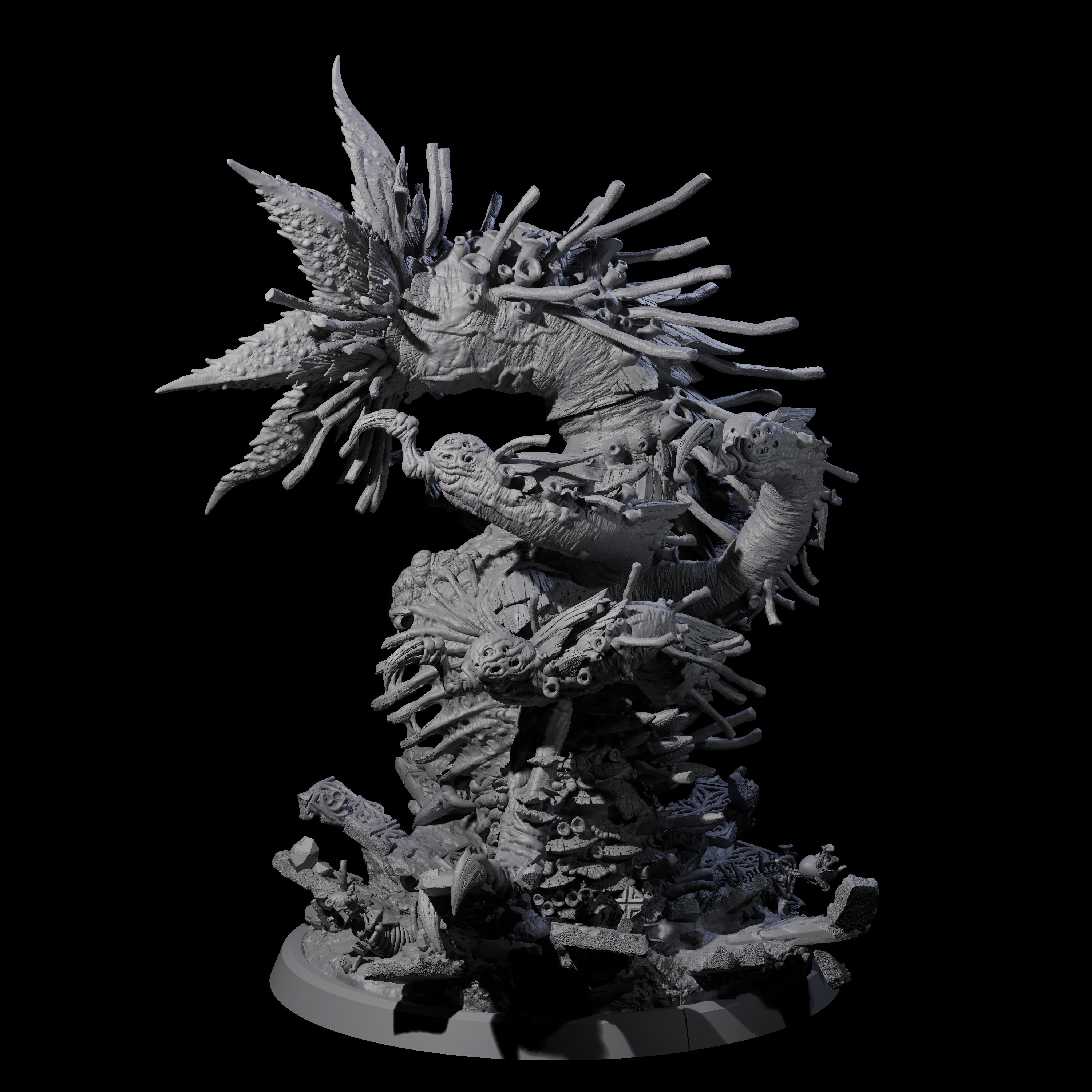 Pupating Fungal Hydra Miniature for Dungeons and Dragons, Pathfinder or other TTRPGs