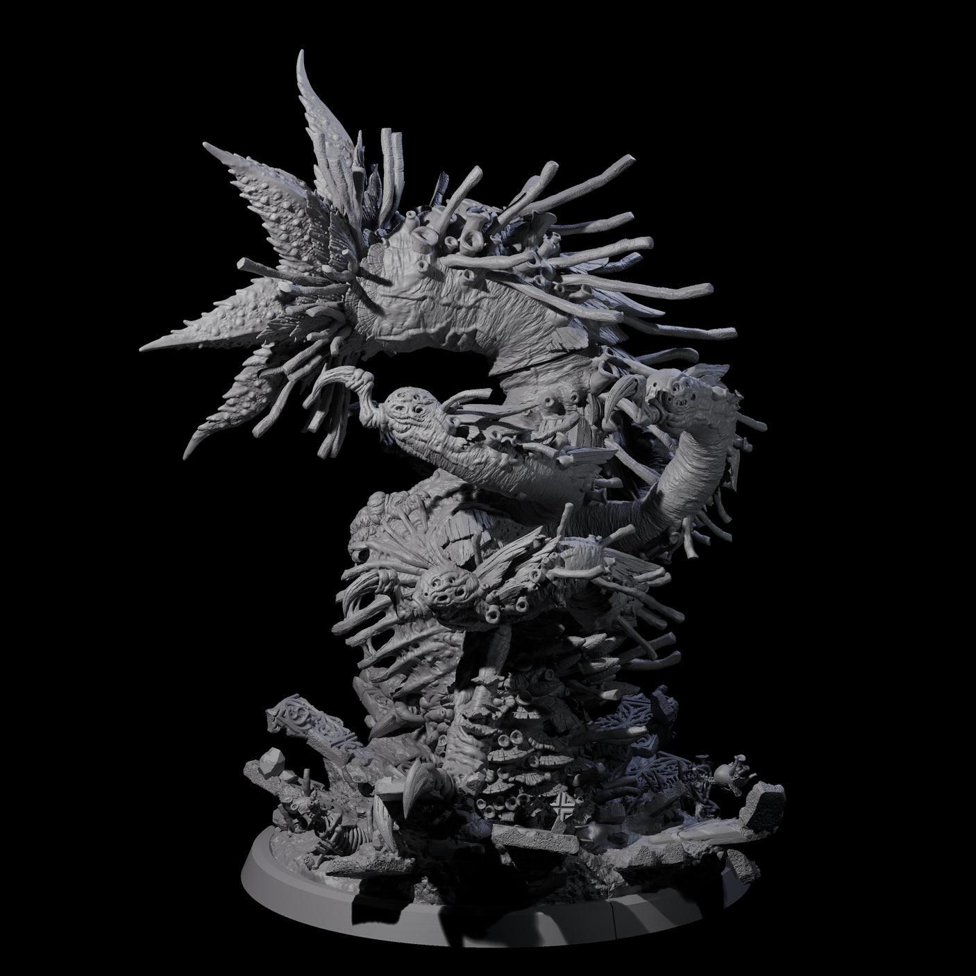 Pupating Fungal Hydra Miniature for Dungeons and Dragons, Pathfinder or other TTRPGs