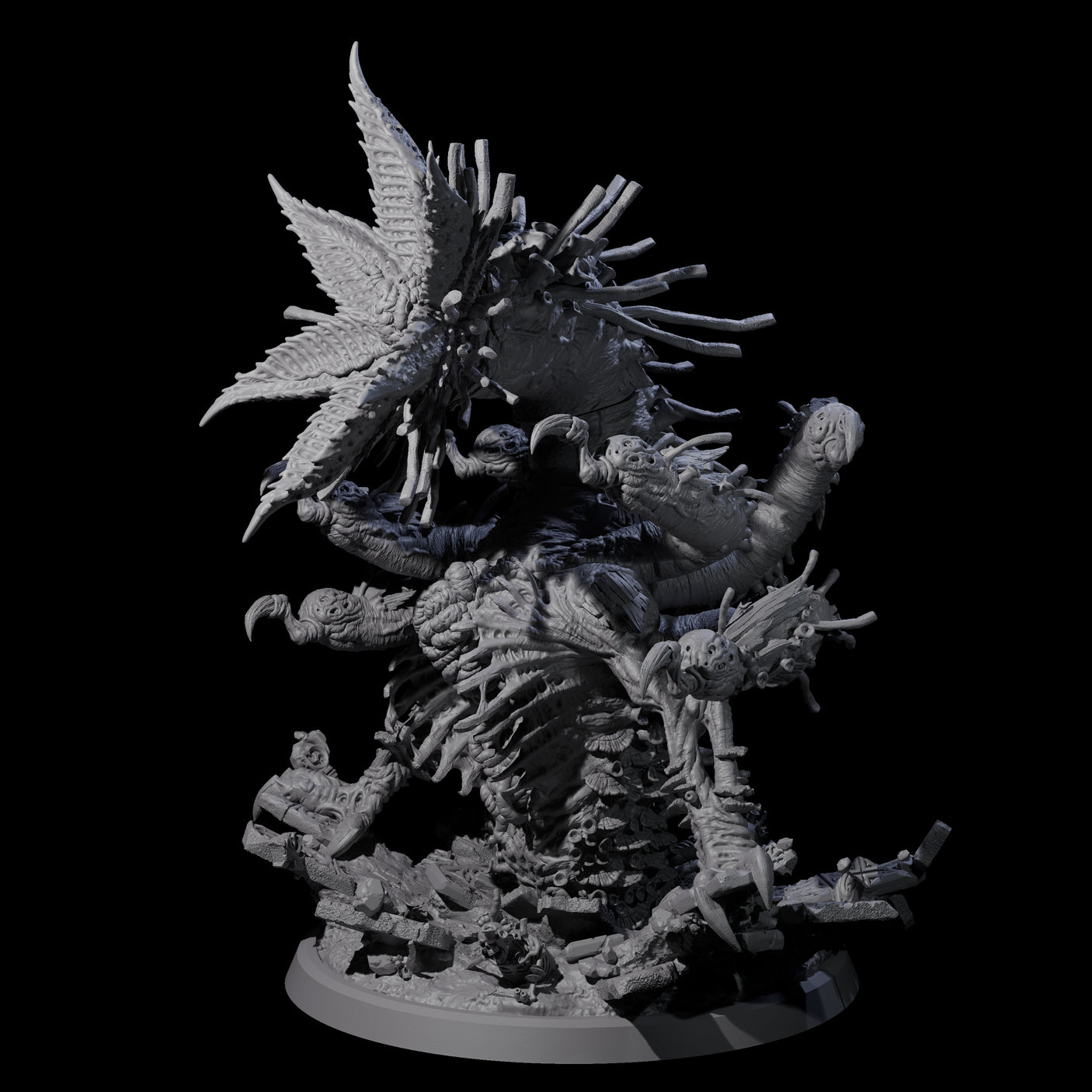 Pupating Fungal Hydra Miniature for Dungeons and Dragons, Pathfinder or other TTRPGs
