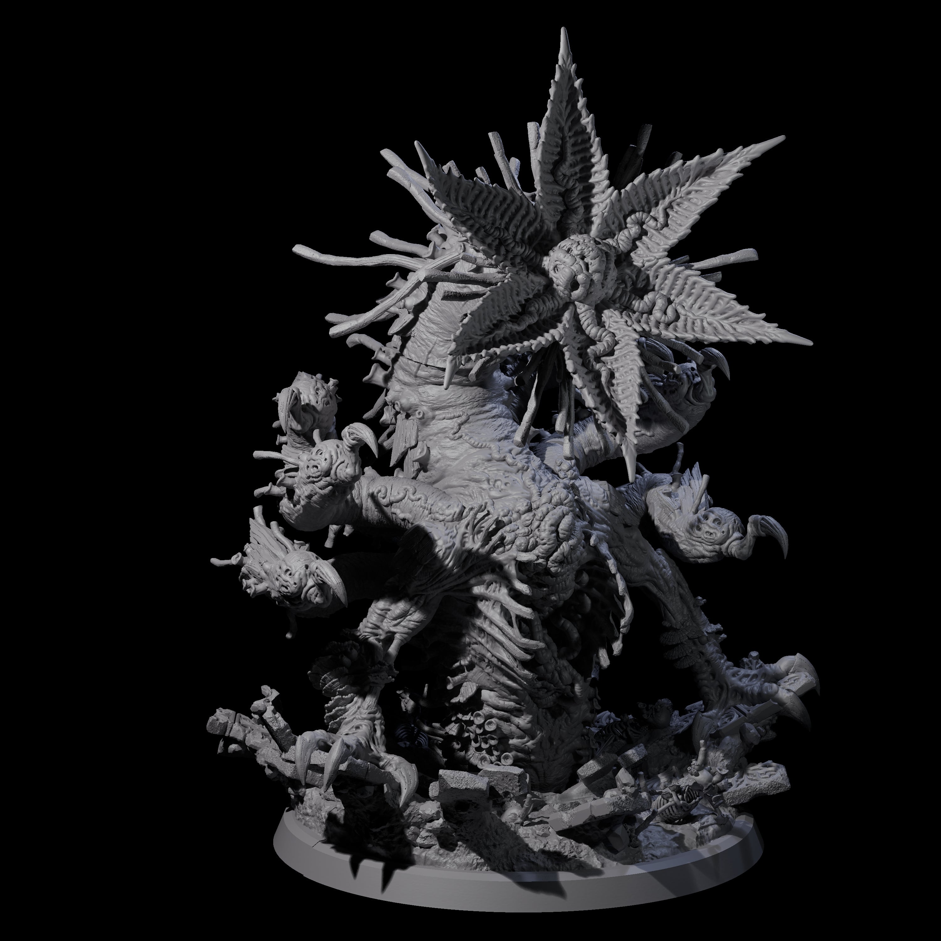 Pupating Fungal Hydra Miniature for Dungeons and Dragons, Pathfinder or other TTRPGs