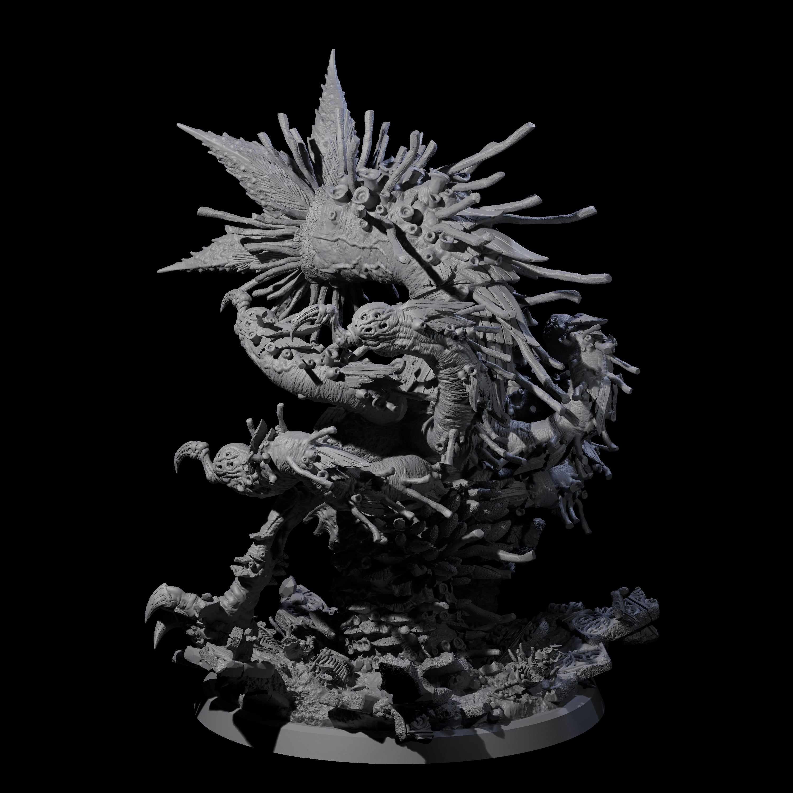 Pupating Fungal Hydra Miniature for Dungeons and Dragons, Pathfinder or other TTRPGs