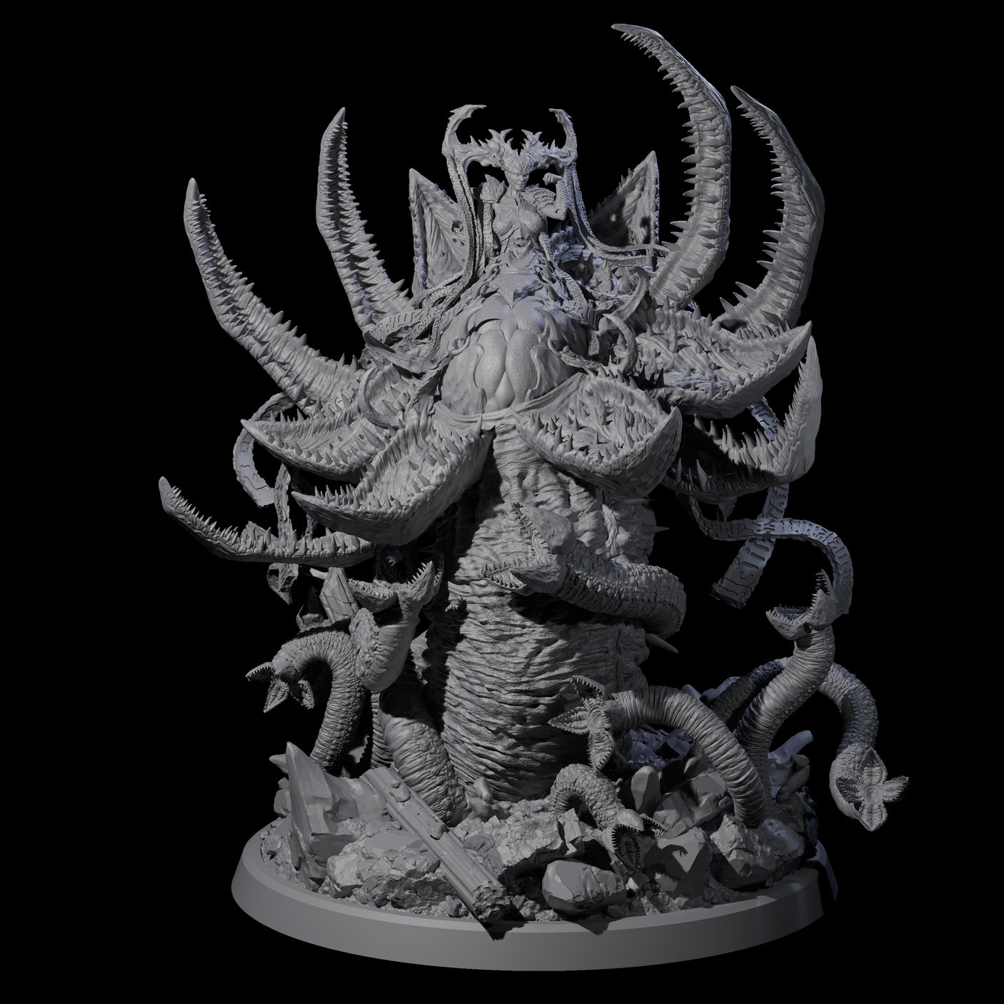 Pupating Shoggoth Miniature for Dungeons and Dragons, Pathfinder or other TTRPGs
