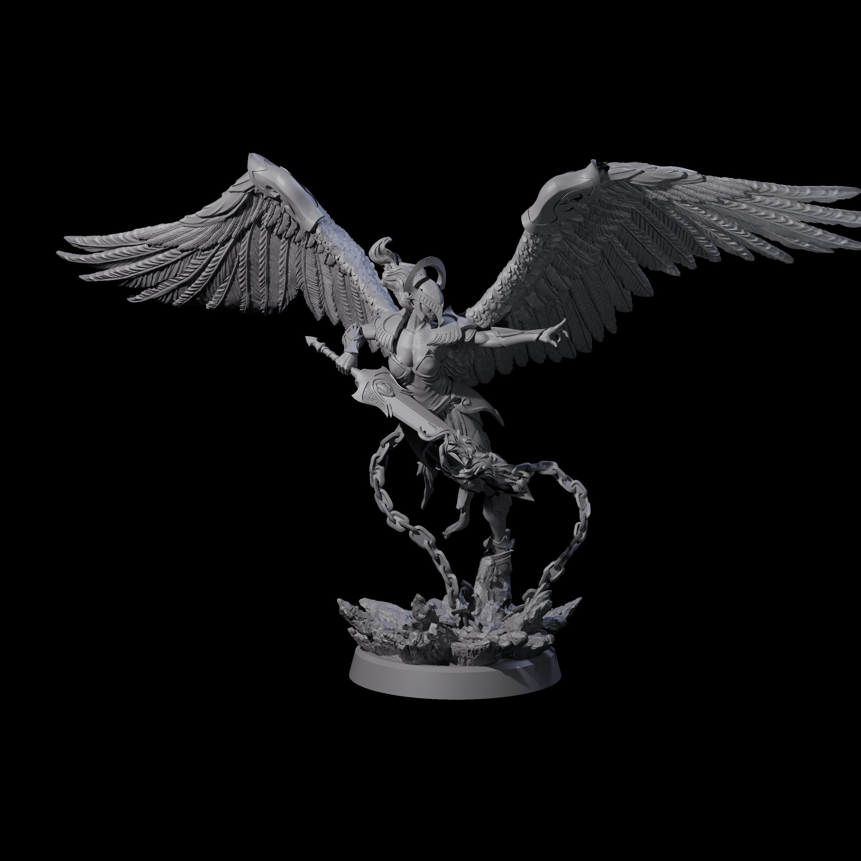 Pure Astral Deva Miniature for Dungeons and Dragons, Pathfinder or other TTRPGs