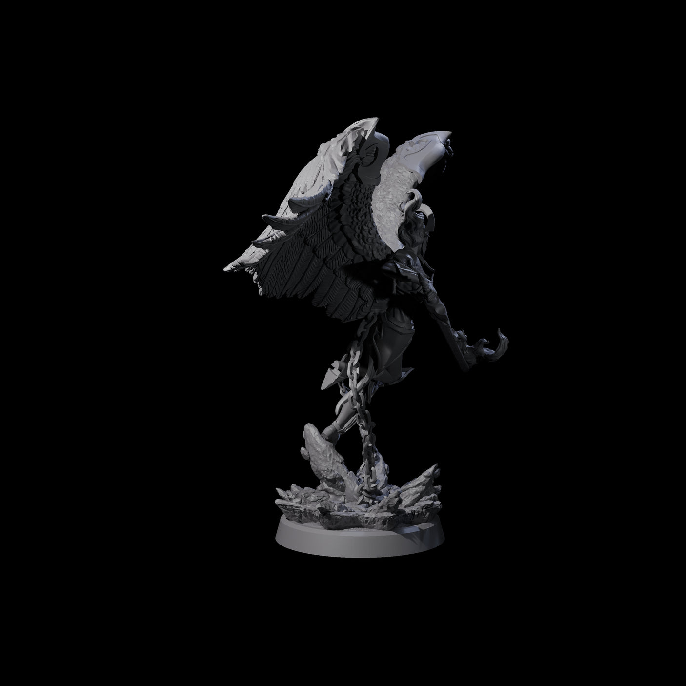 Pure Astral Deva Miniature for Dungeons and Dragons, Pathfinder or other TTRPGs