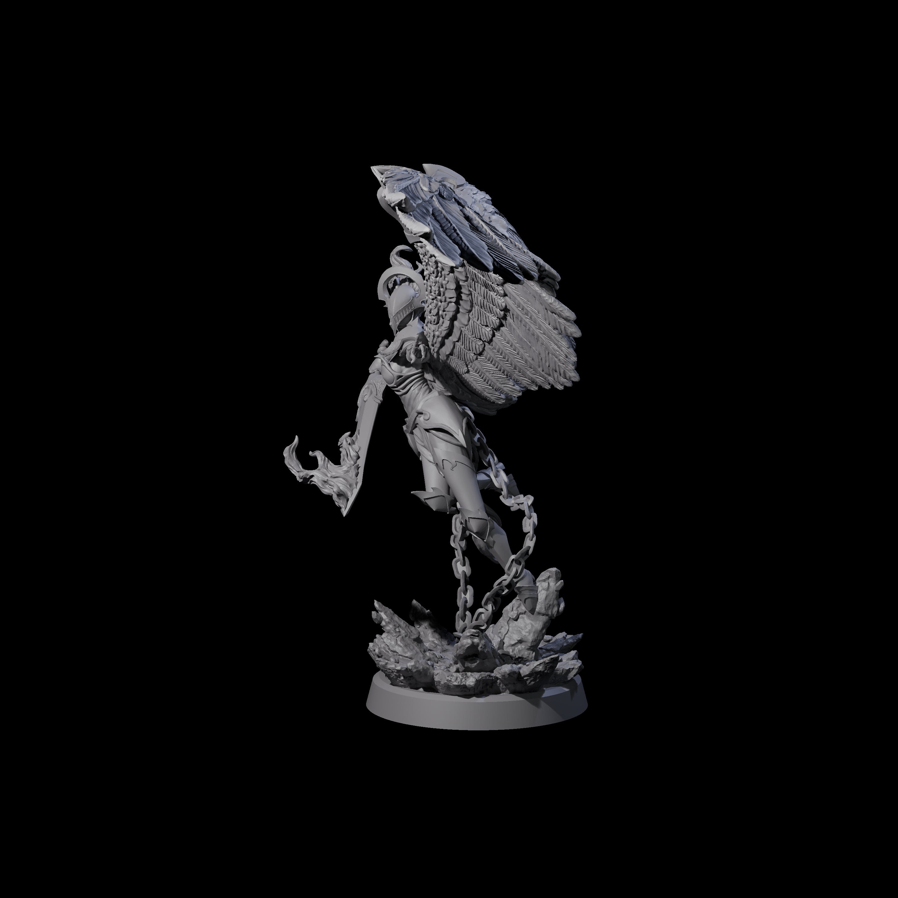 Pure Astral Deva Miniature for Dungeons and Dragons, Pathfinder or other TTRPGs