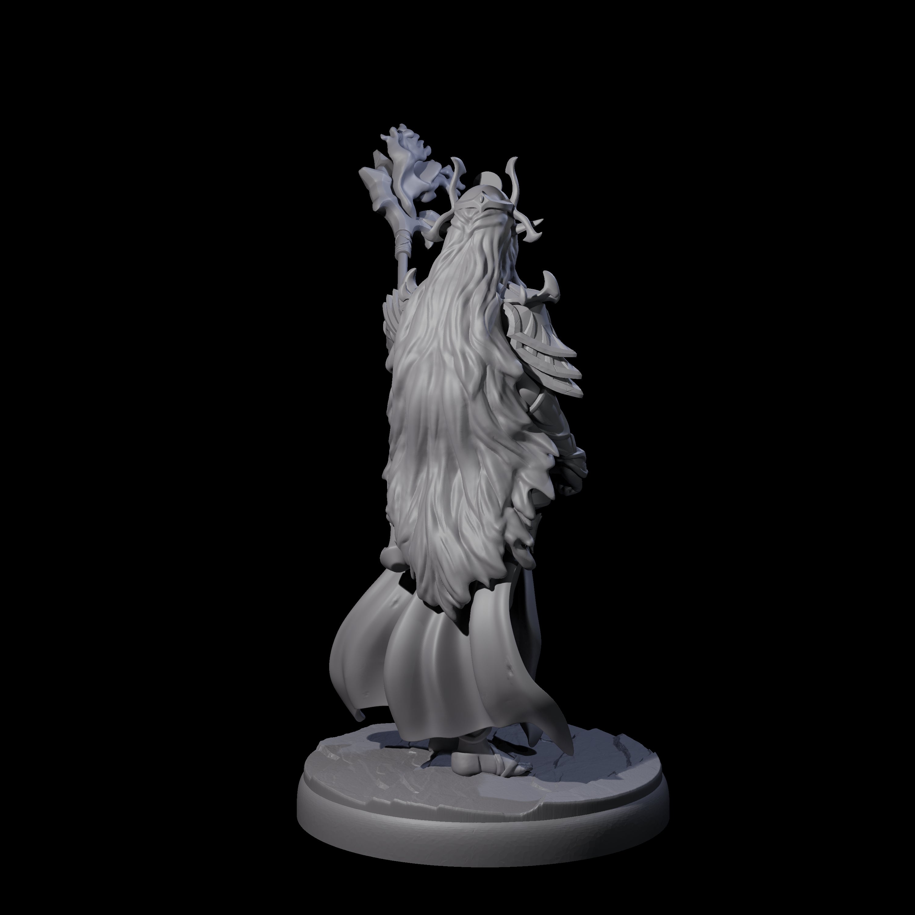 Pure Dark Elf Sorceress B Miniature for Dungeons and Dragons, Pathfinder or other TTRPGs