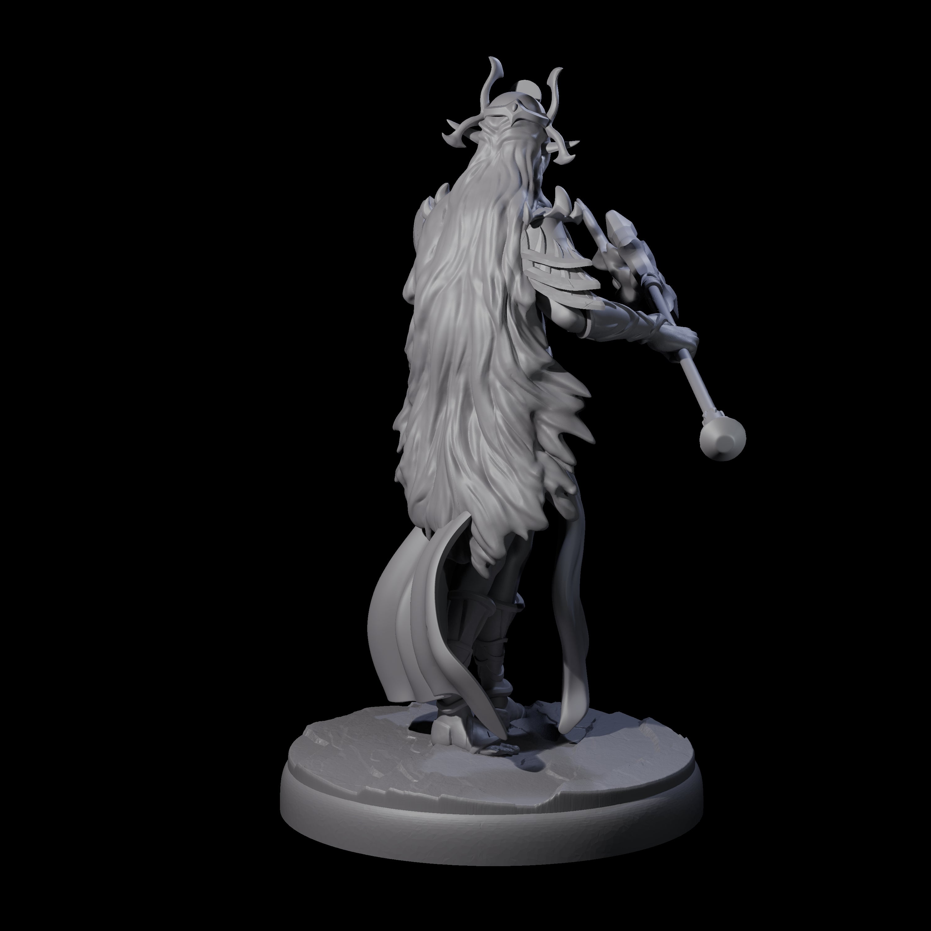 Pure Dark Elf Sorceress D Miniature for Dungeons and Dragons, Pathfinder or other TTRPGs