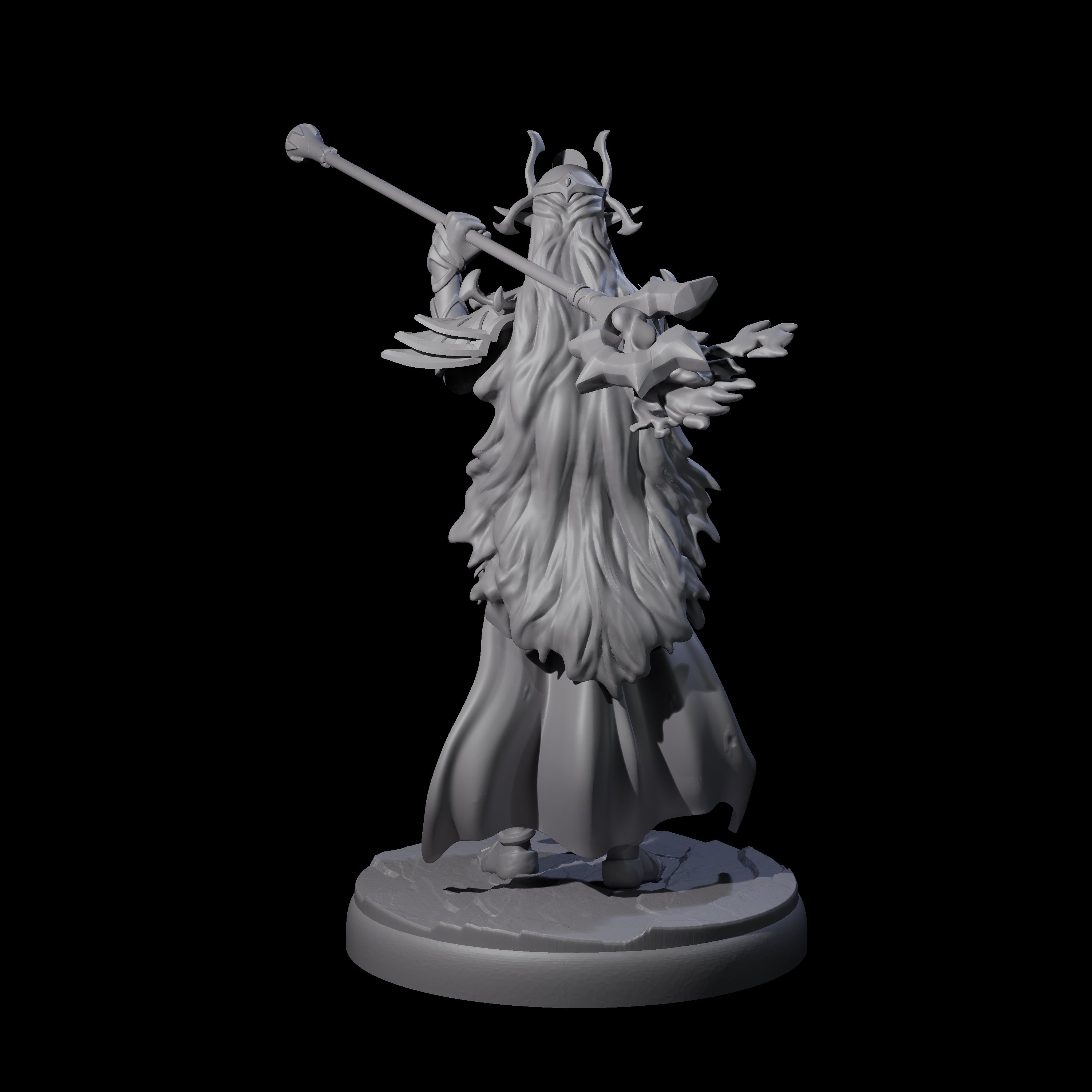 Pure Dark Elf Sorceress E Miniature for Dungeons and Dragons, Pathfinder or other TTRPGs