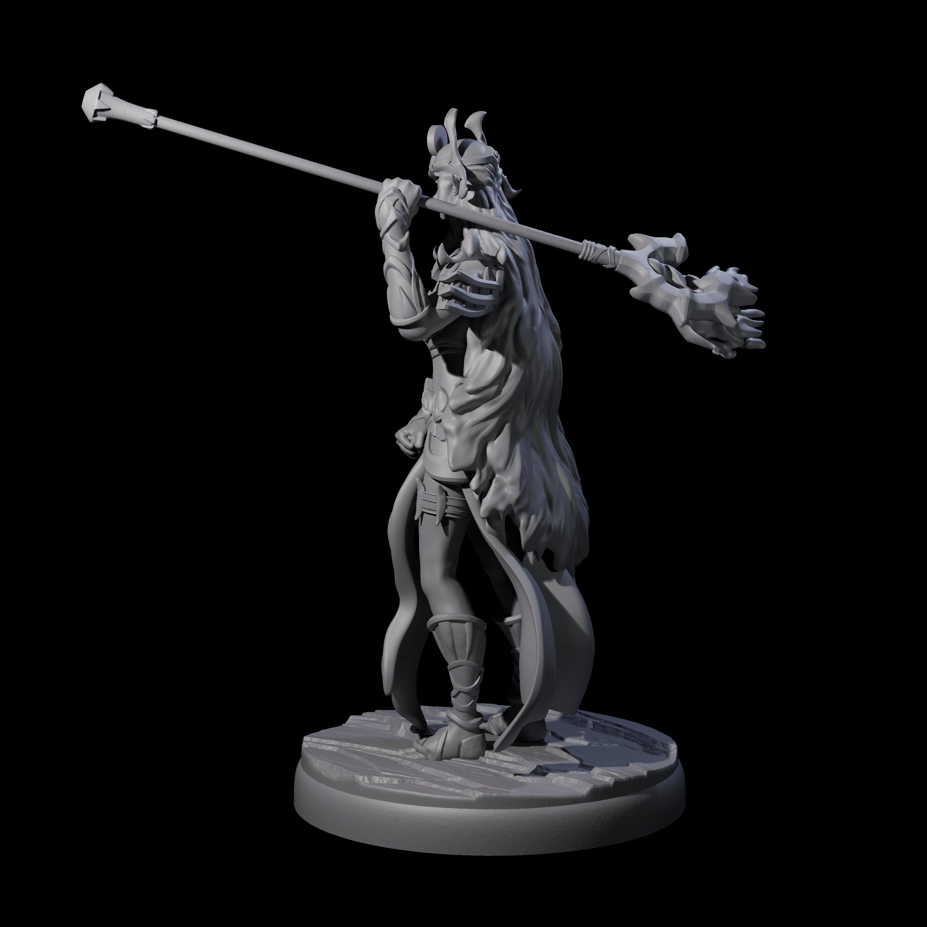 Pure Dark Elf Sorceress E Miniature for Dungeons and Dragons, Pathfinder or other TTRPGs