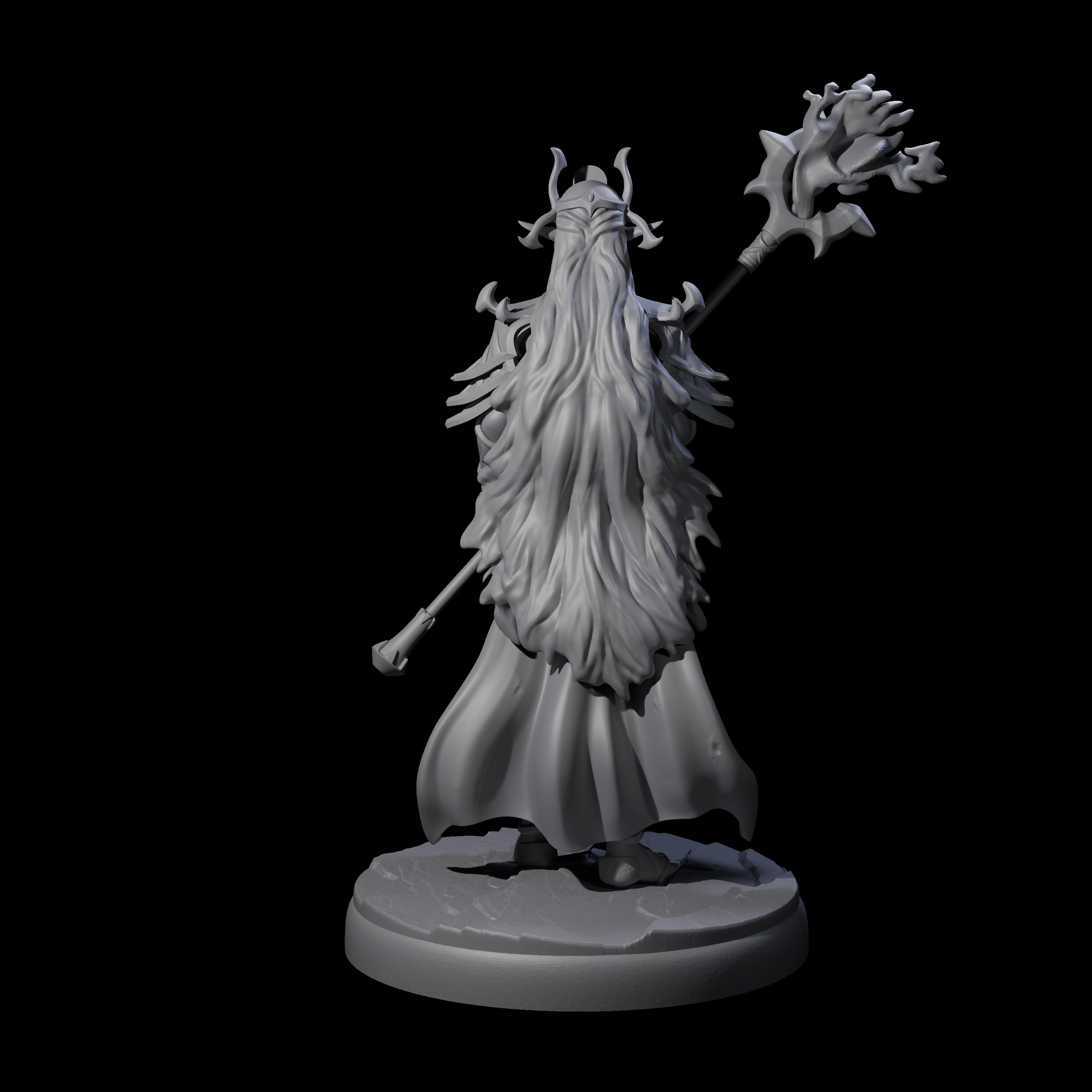 Pure Dark Elf Sorceress G Miniature for Dungeons and Dragons, Pathfinder or other TTRPGs