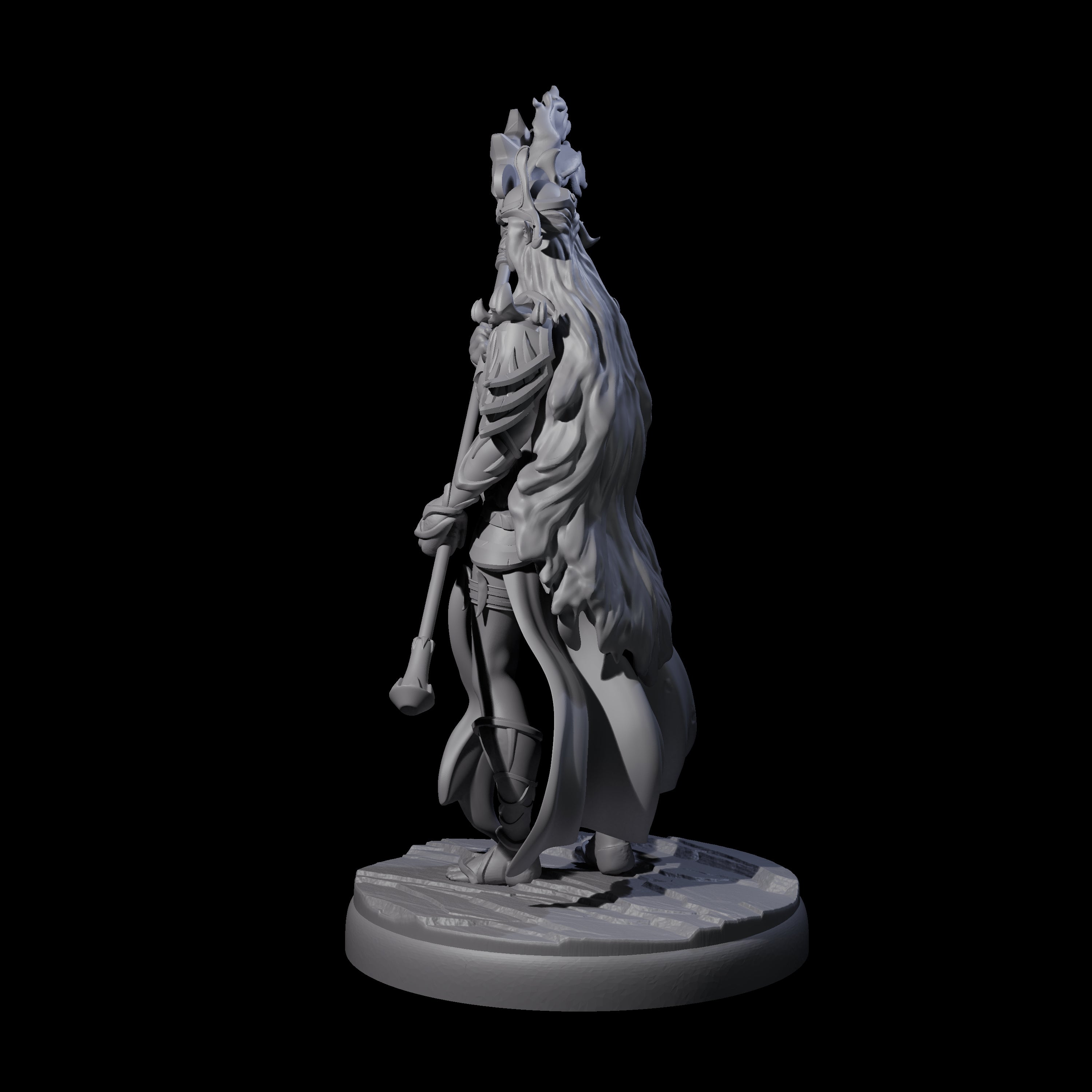 Pure Dark Elf Sorceress G Miniature for Dungeons and Dragons, Pathfinder or other TTRPGs